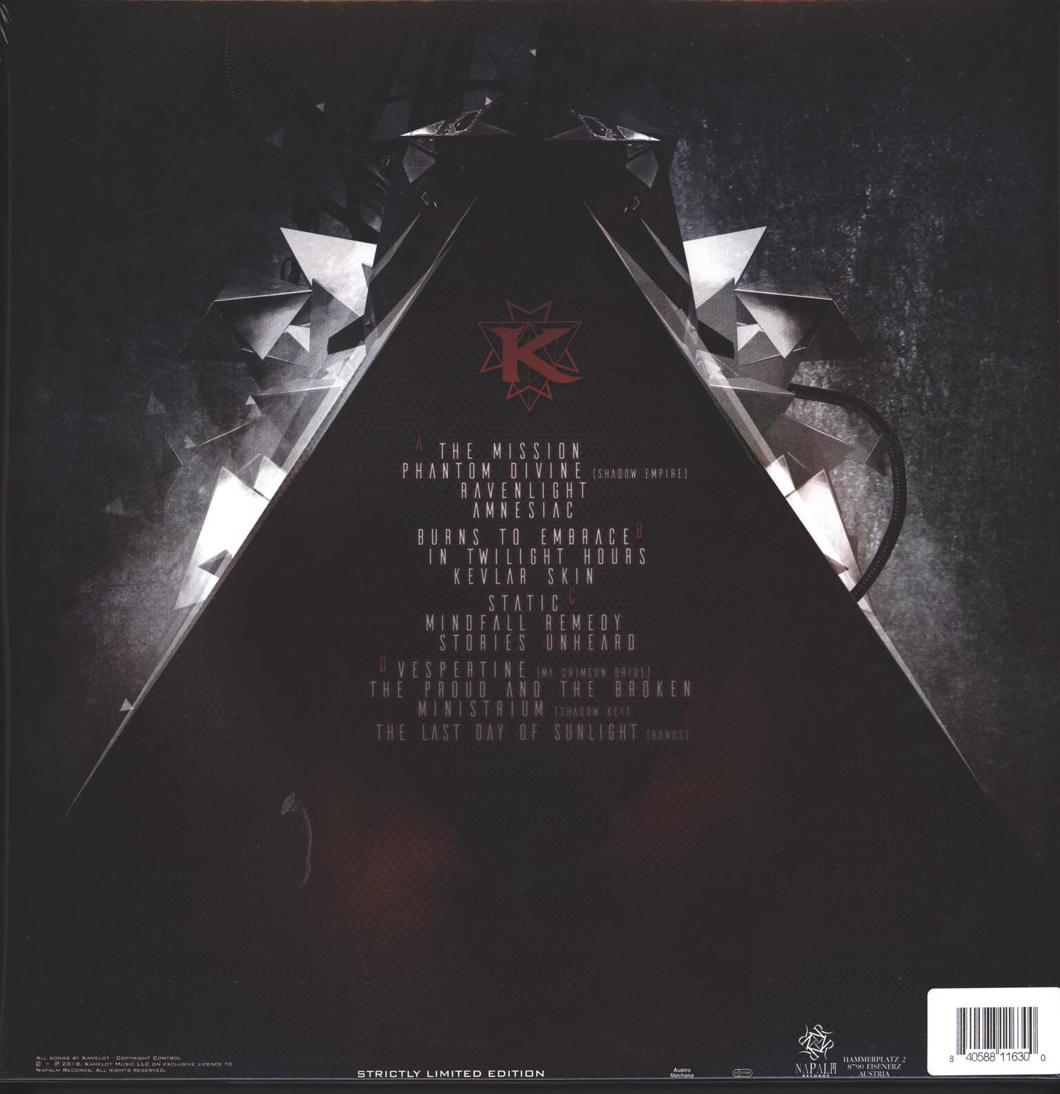 Kamelot: The Shadow Theory, 2×LP (Vinyl)