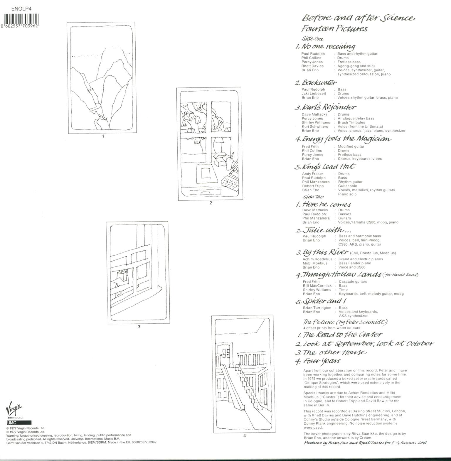 Brian Eno: Before And After Science, LP (Vinyl)