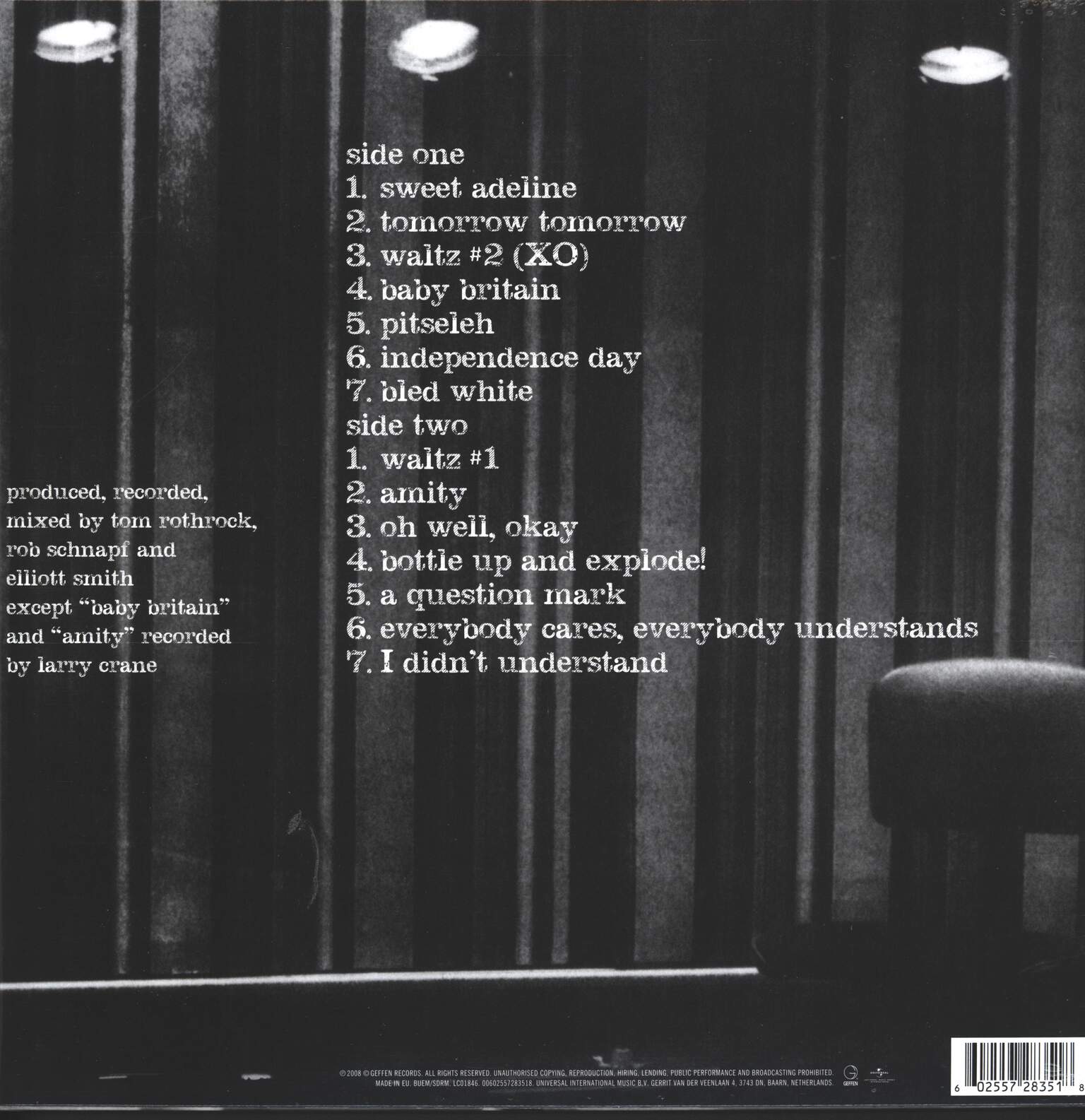 Elliott Smith: XO, LP (Vinyl)