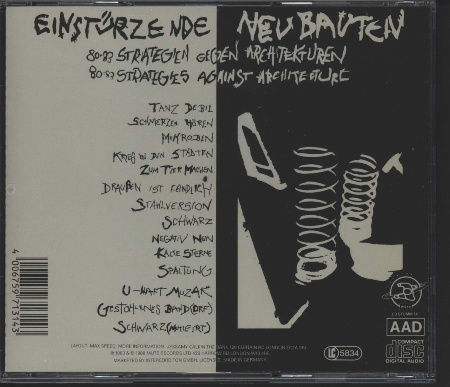Einstürzende Neubauten: 80-83 Strategien Gegen Architekturen, CD