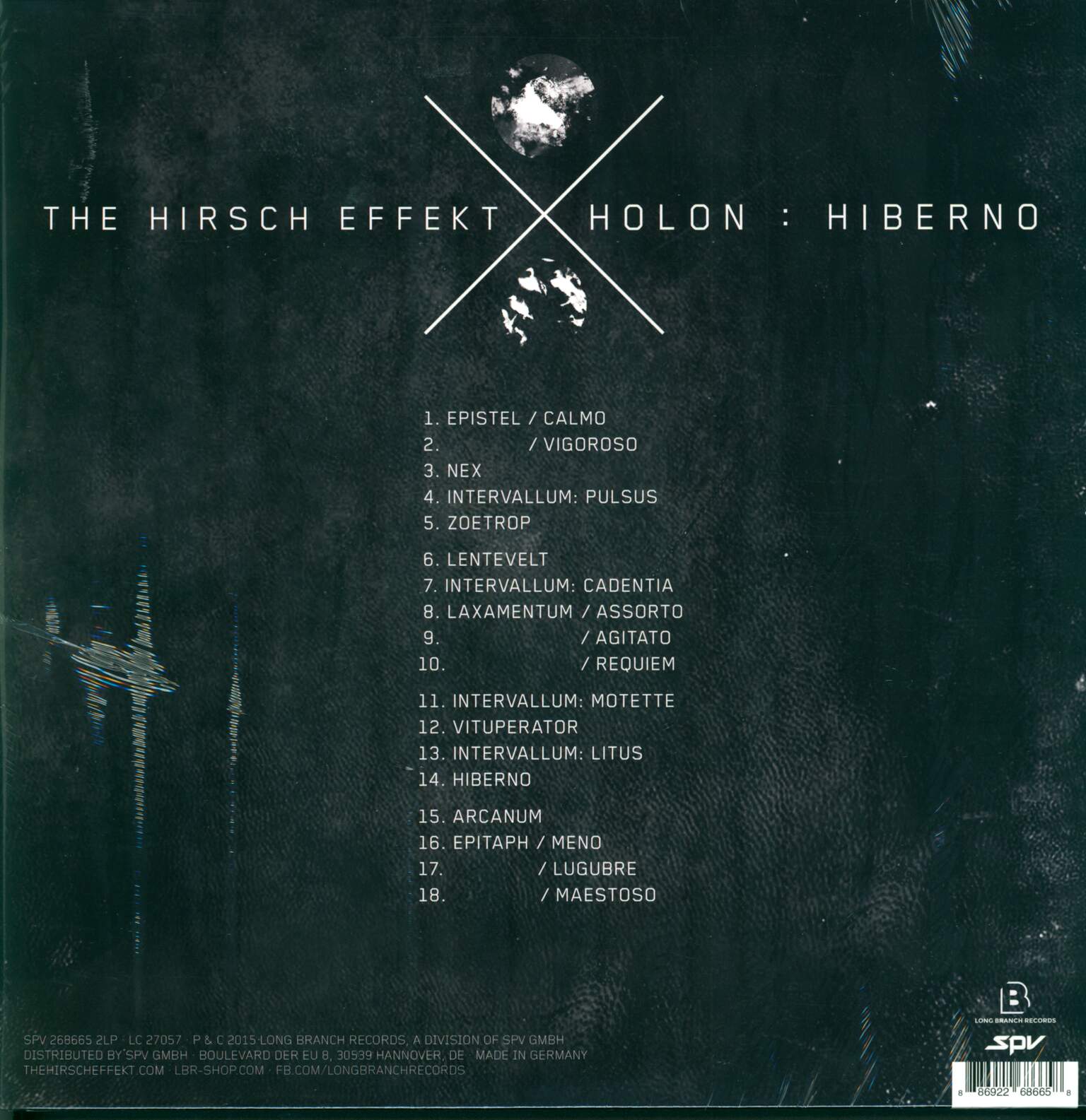 The Hirsch Effekt: Holon : Hiberno, 2×LP (Vinyl)