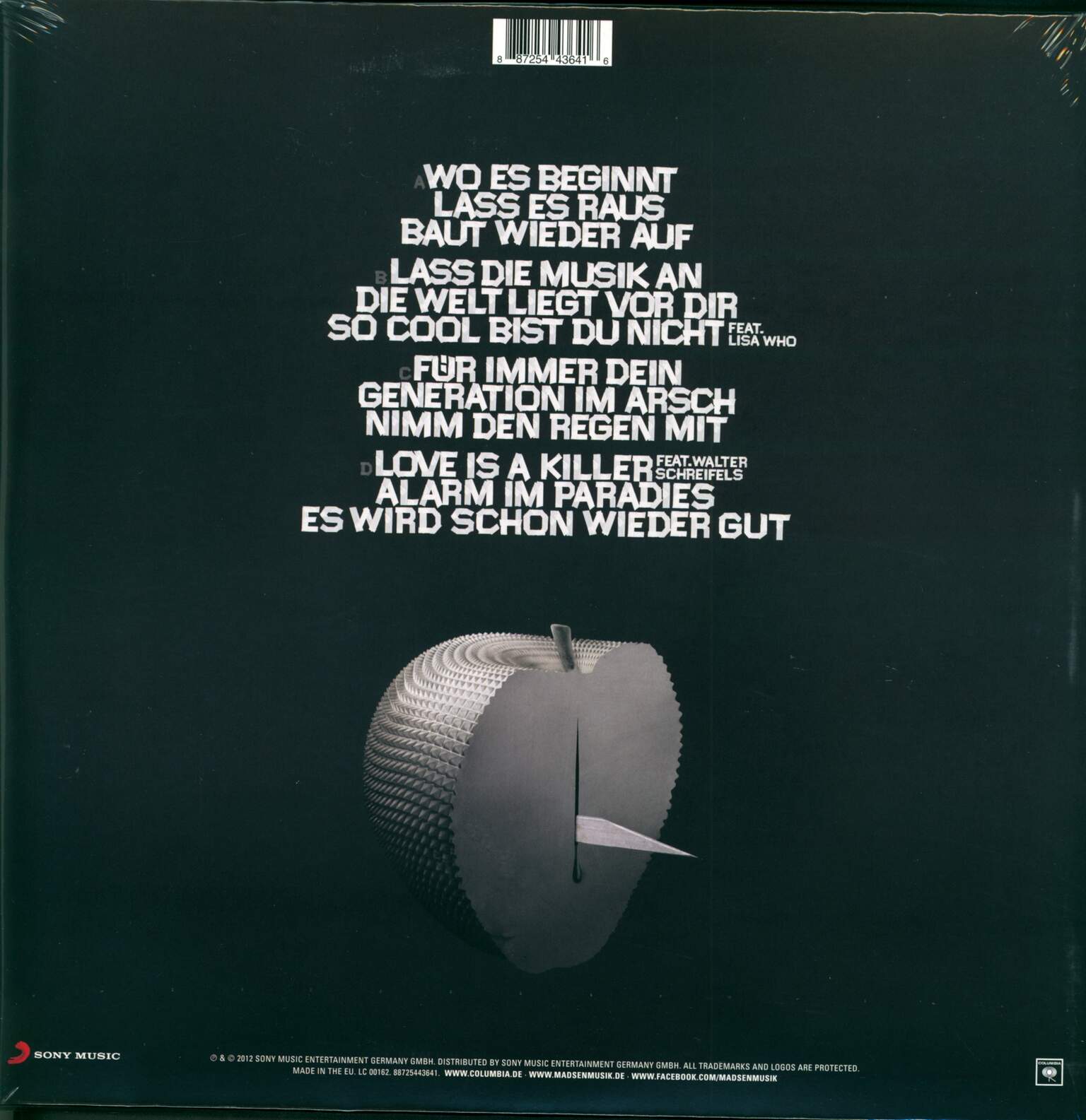 Madsen: Wo Es Beginnt, 2×LP (Vinyl)