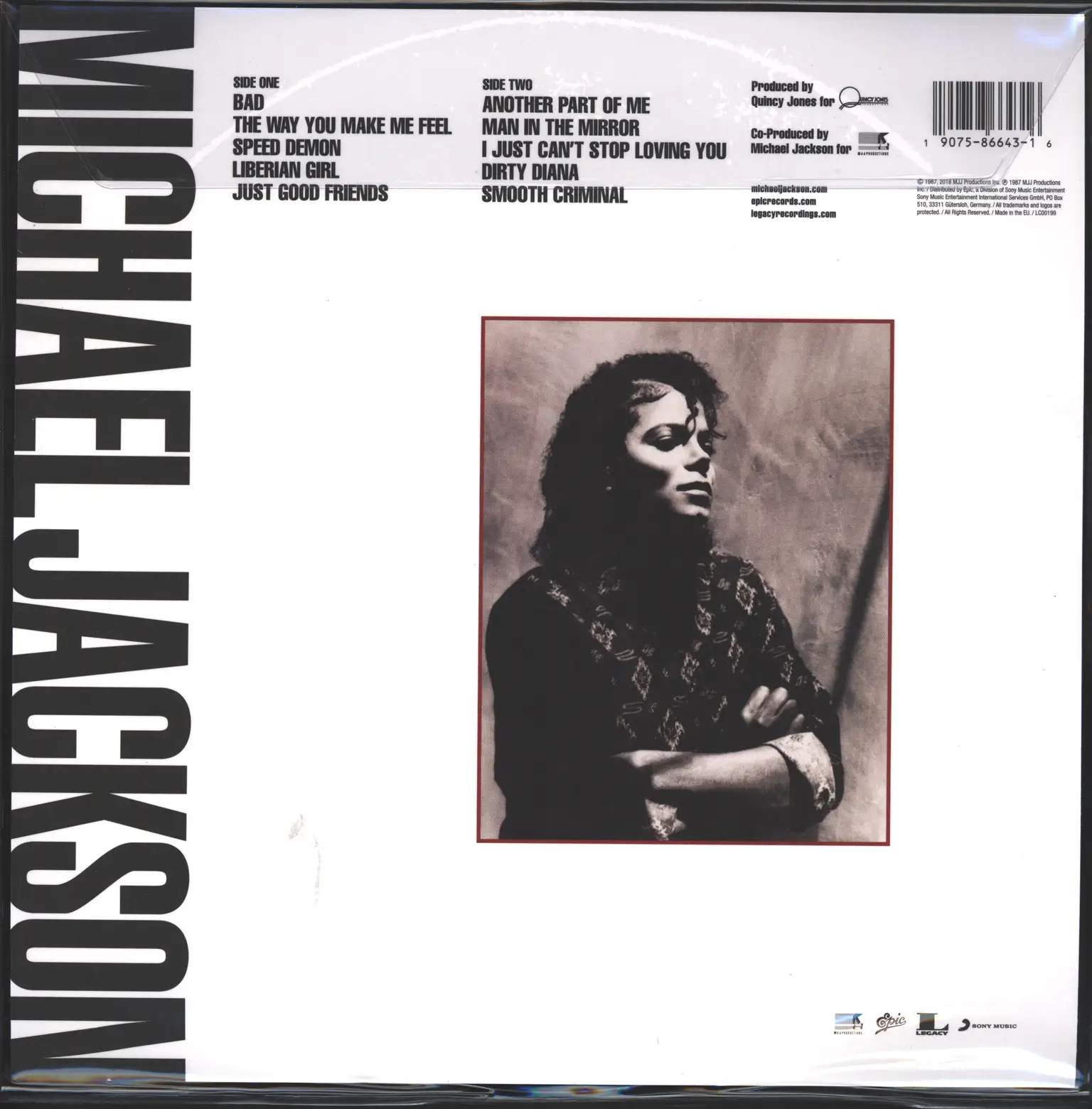 Michael Jackson: Bad, LP (Vinyl)