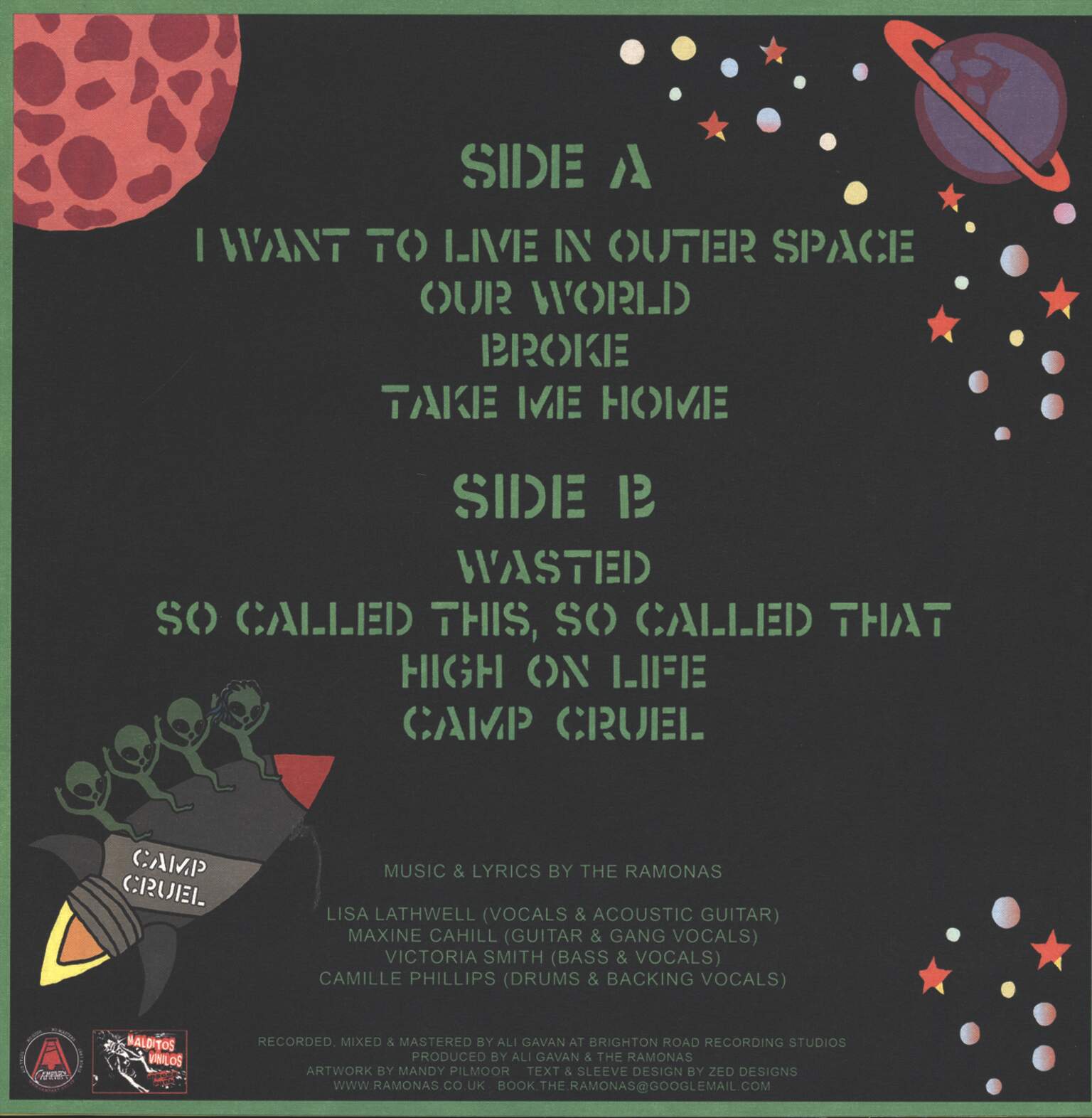 Ramonas: I Want To Live In Outer Space, Mini LP (Vinyl)
