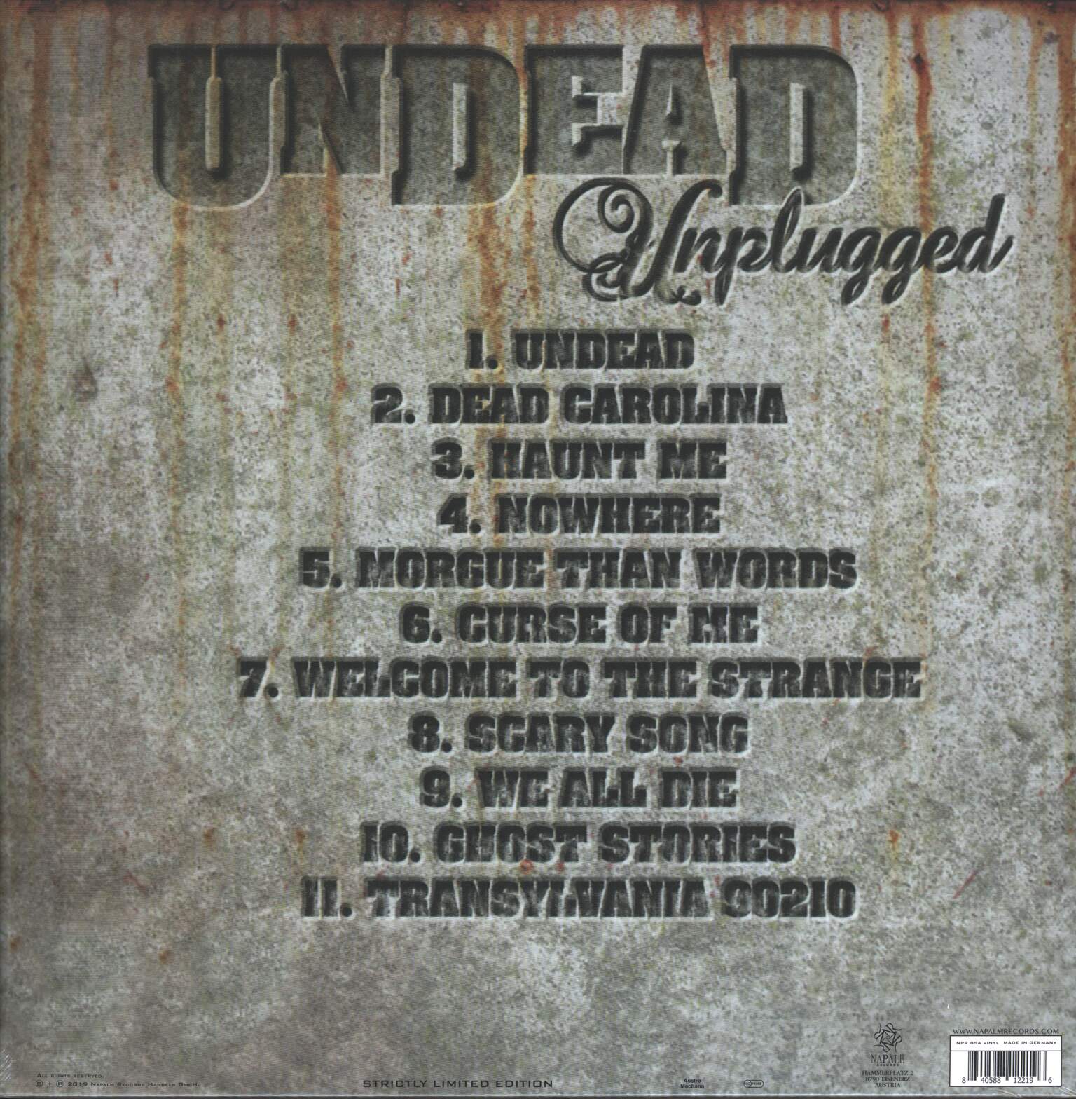 Wednesday 13: Undead Unplugged, LP (Vinyl)