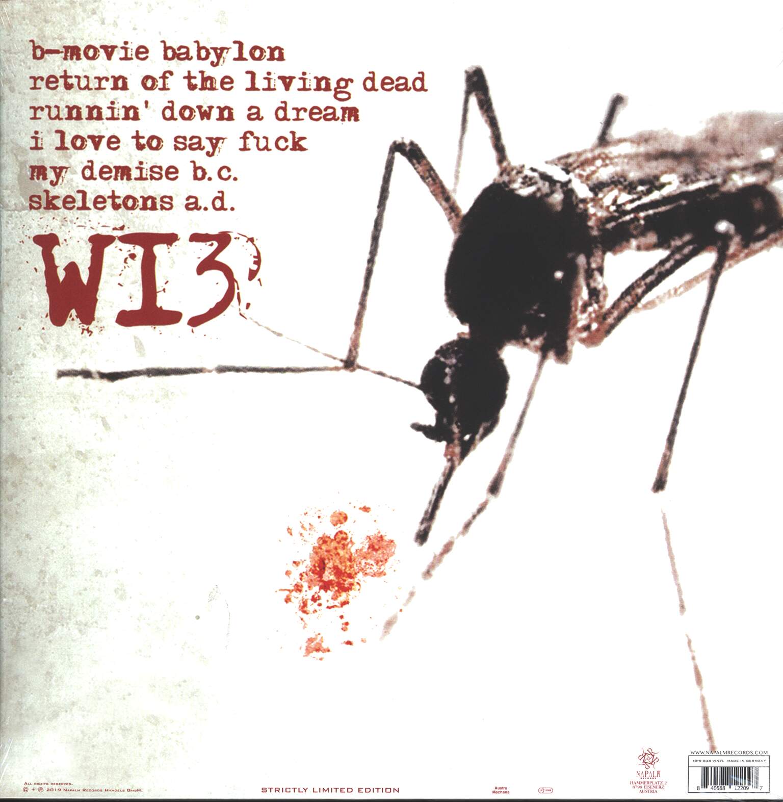Wednesday 13: Bloodwork, LP (Vinyl)