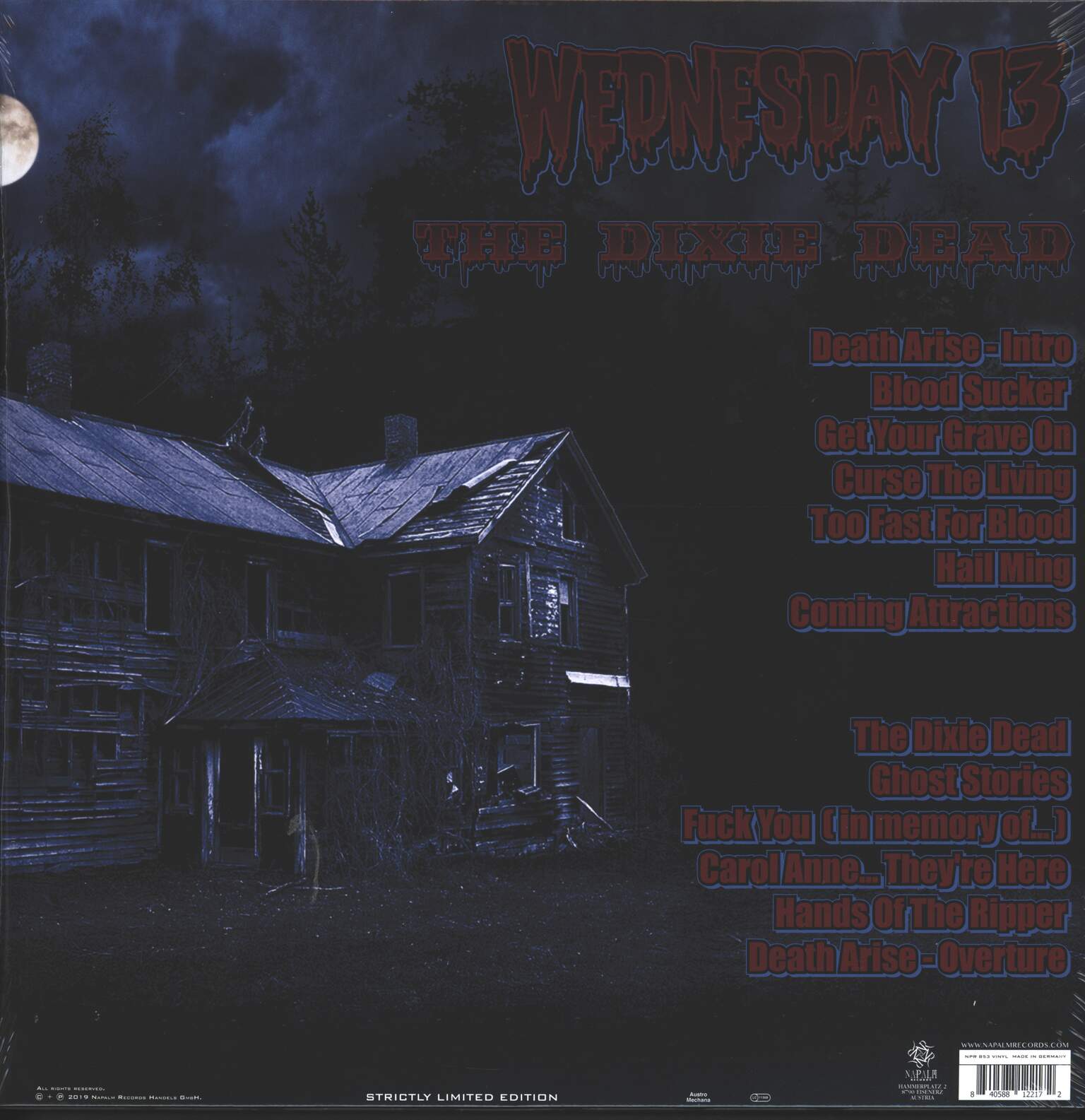 Wednesday 13: The Dixie Dead, LP (Vinyl)
