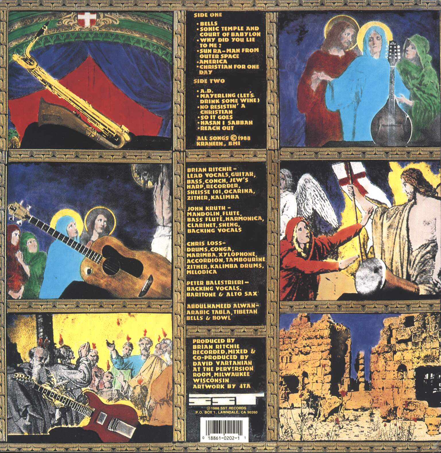 Brian Ritchie: Sonic Temple & Court Of Babylon, LP (Vinyl)