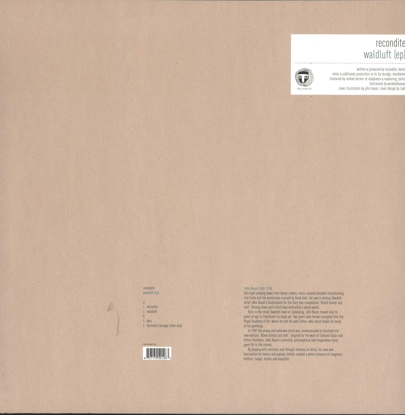 Recondite: Waldluft, 12" Maxi Single (Vinyl)