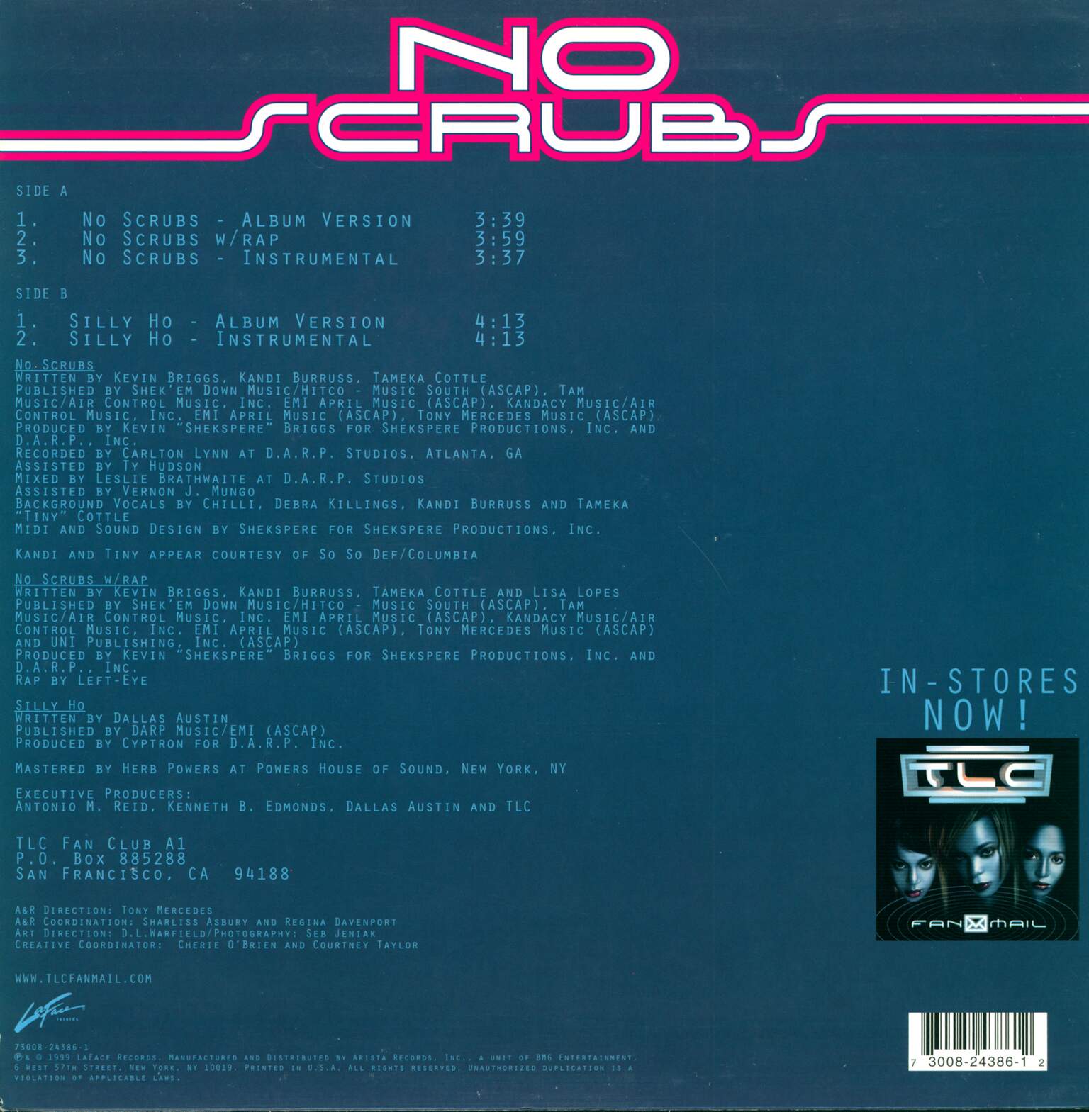 Tlc: No Scrubs, 12" Maxi Single (Vinyl)