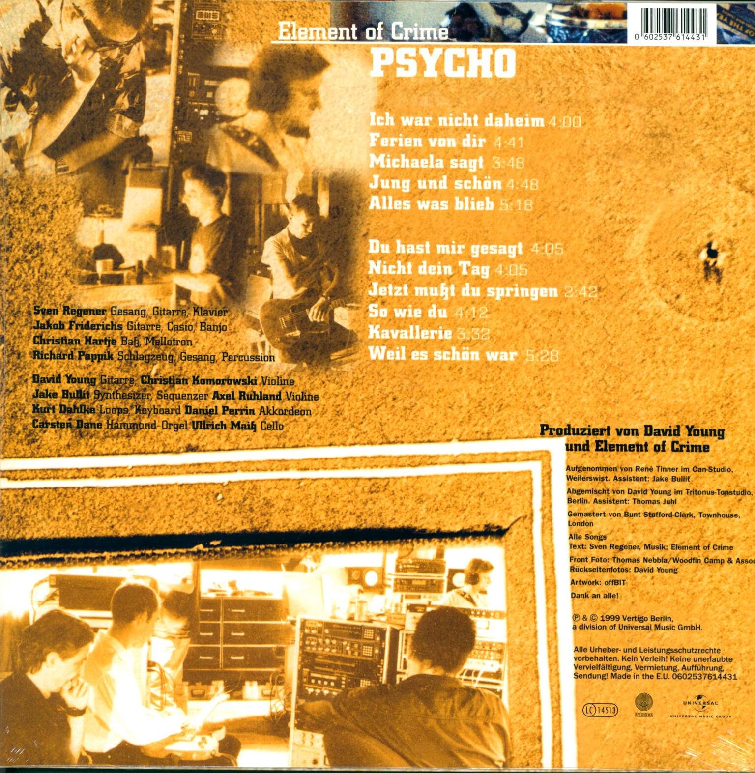 Element Of Crime: Psycho, LP (Vinyl)
