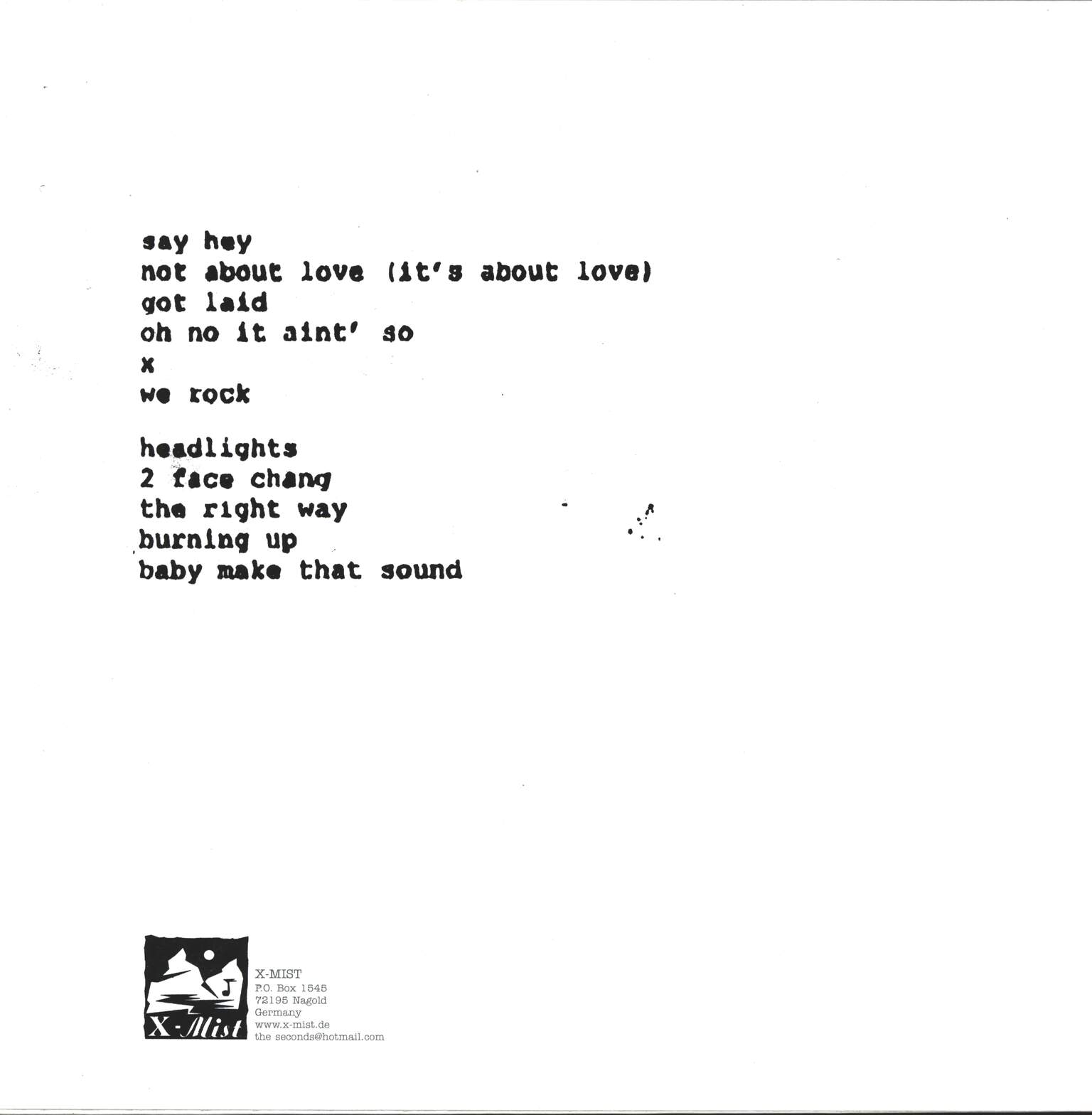 The Seconds: Y, LP (Vinyl)