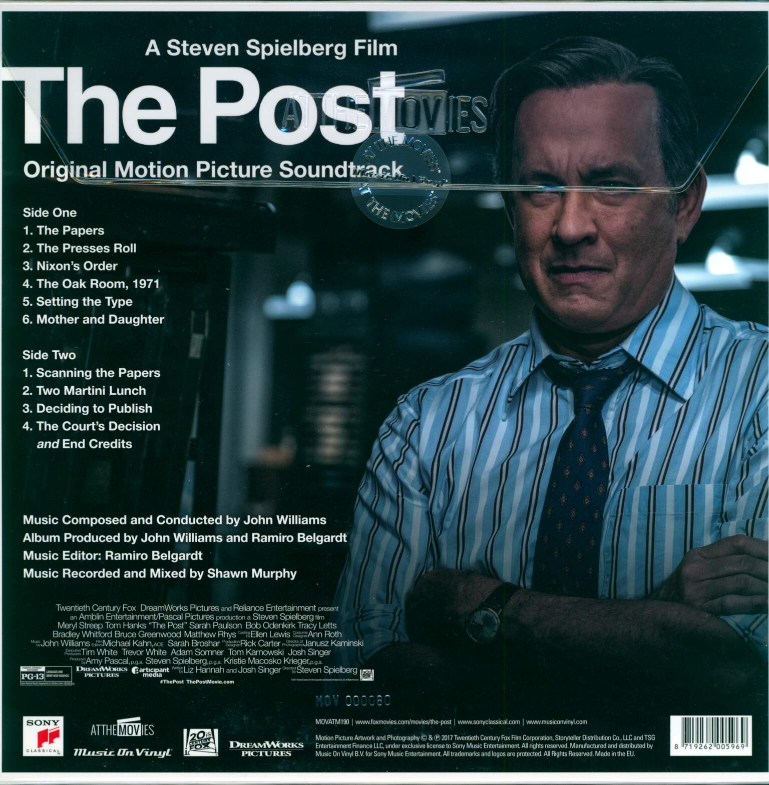 John Williams: The Post (Original Motion Picture Soundtrack), LP (Vinyl)