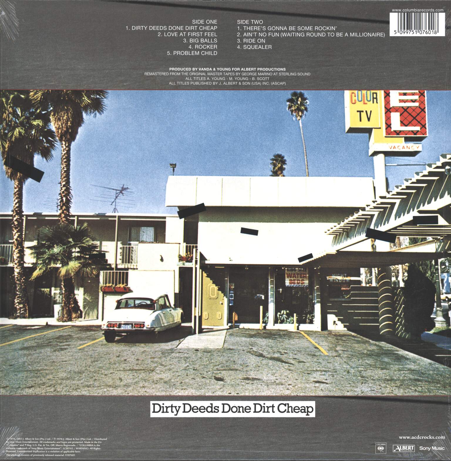 AC/DC: Dirty Deeds Done Dirt Cheap, LP (Vinyl)