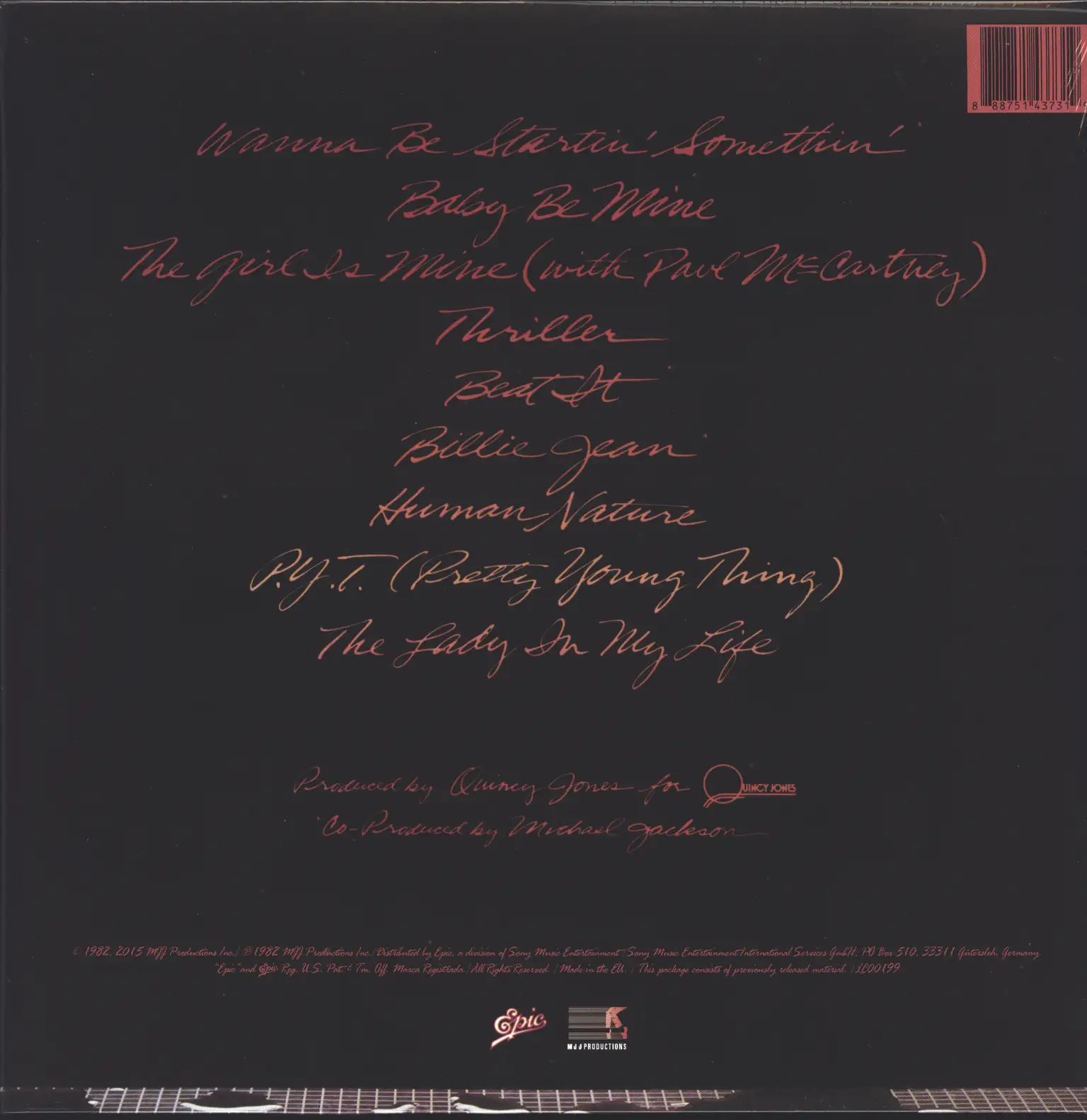Michael Jackson: Thriller, LP (Vinyl)