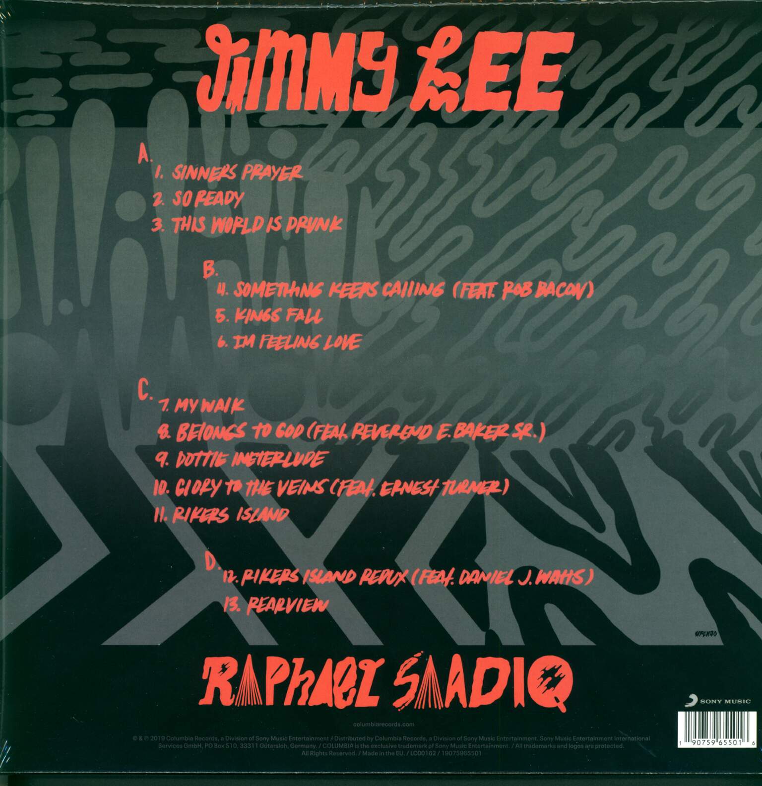 Raphael Saadiq: Jimmy Lee, 2×LP (Vinyl)