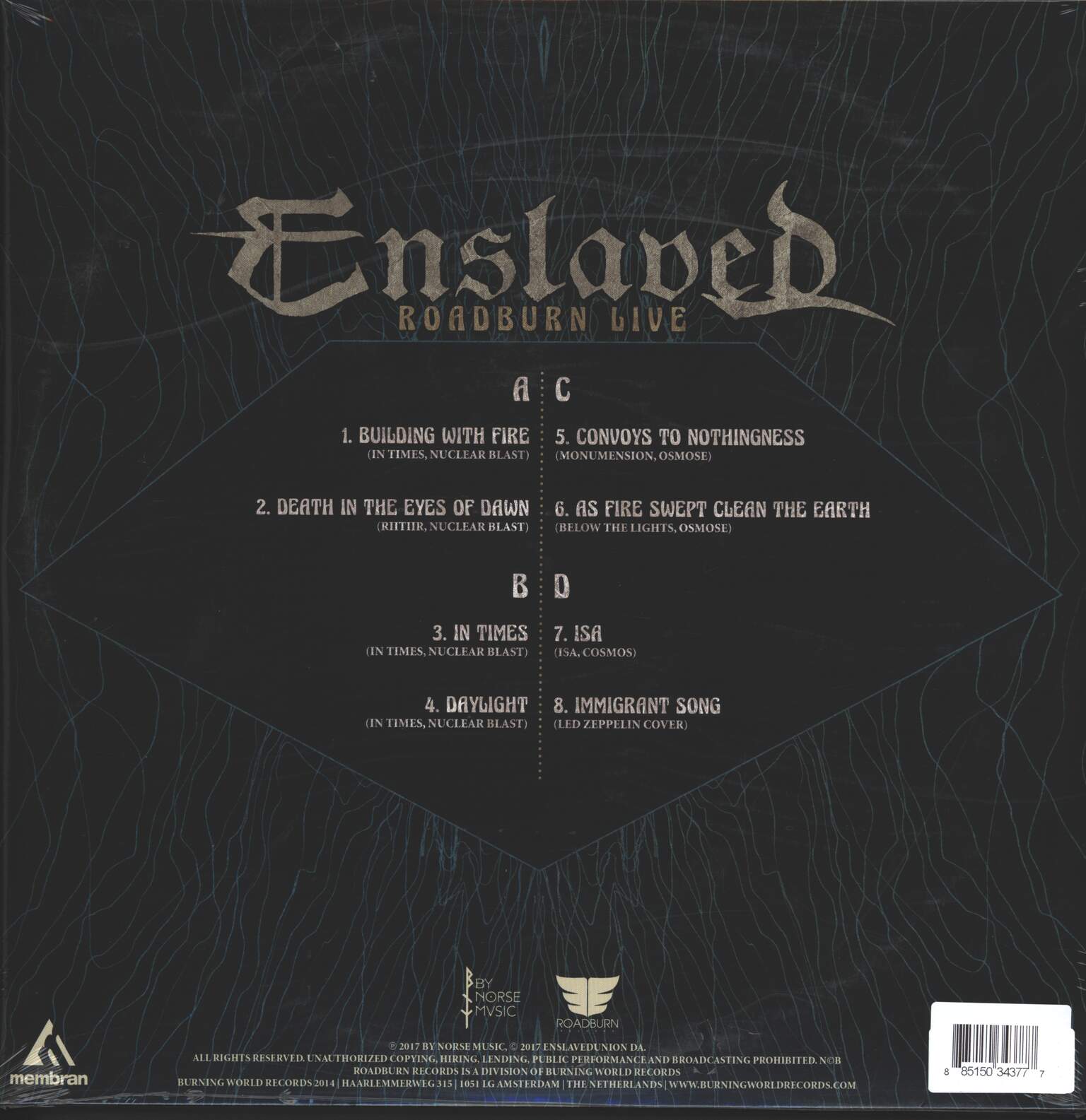 Enslaved: Roadburn Live, 2×LP (Vinyl)
