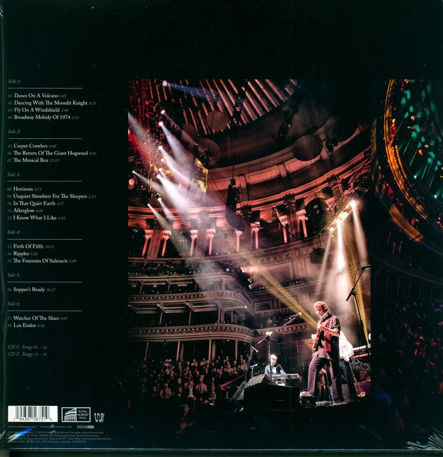 Steve Hackett: Genesis Revisited: Live At The Royal Albert Hall, 3×LP (Vinyl)