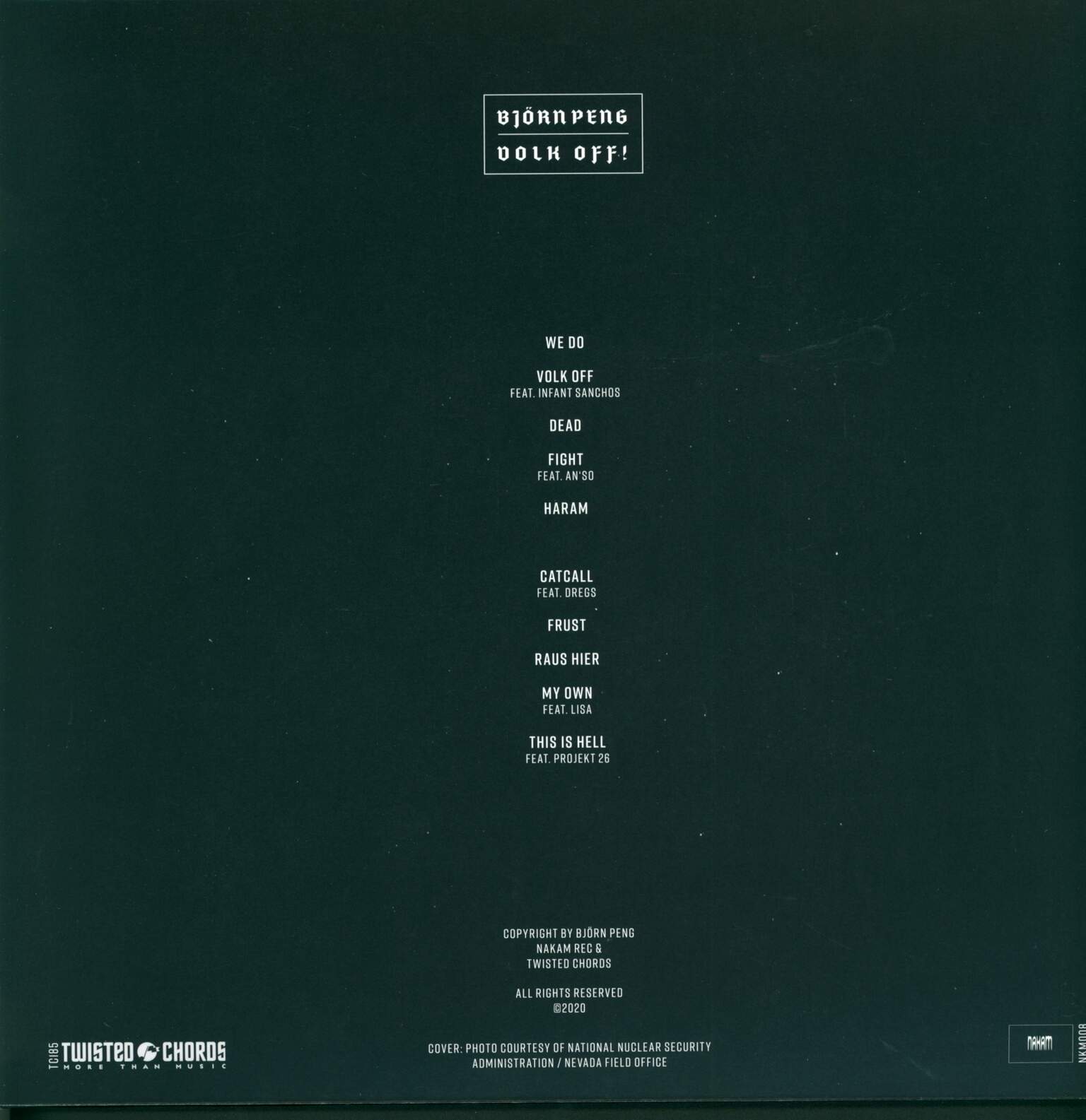 Björn Peng: Volk Off, LP (Vinyl)