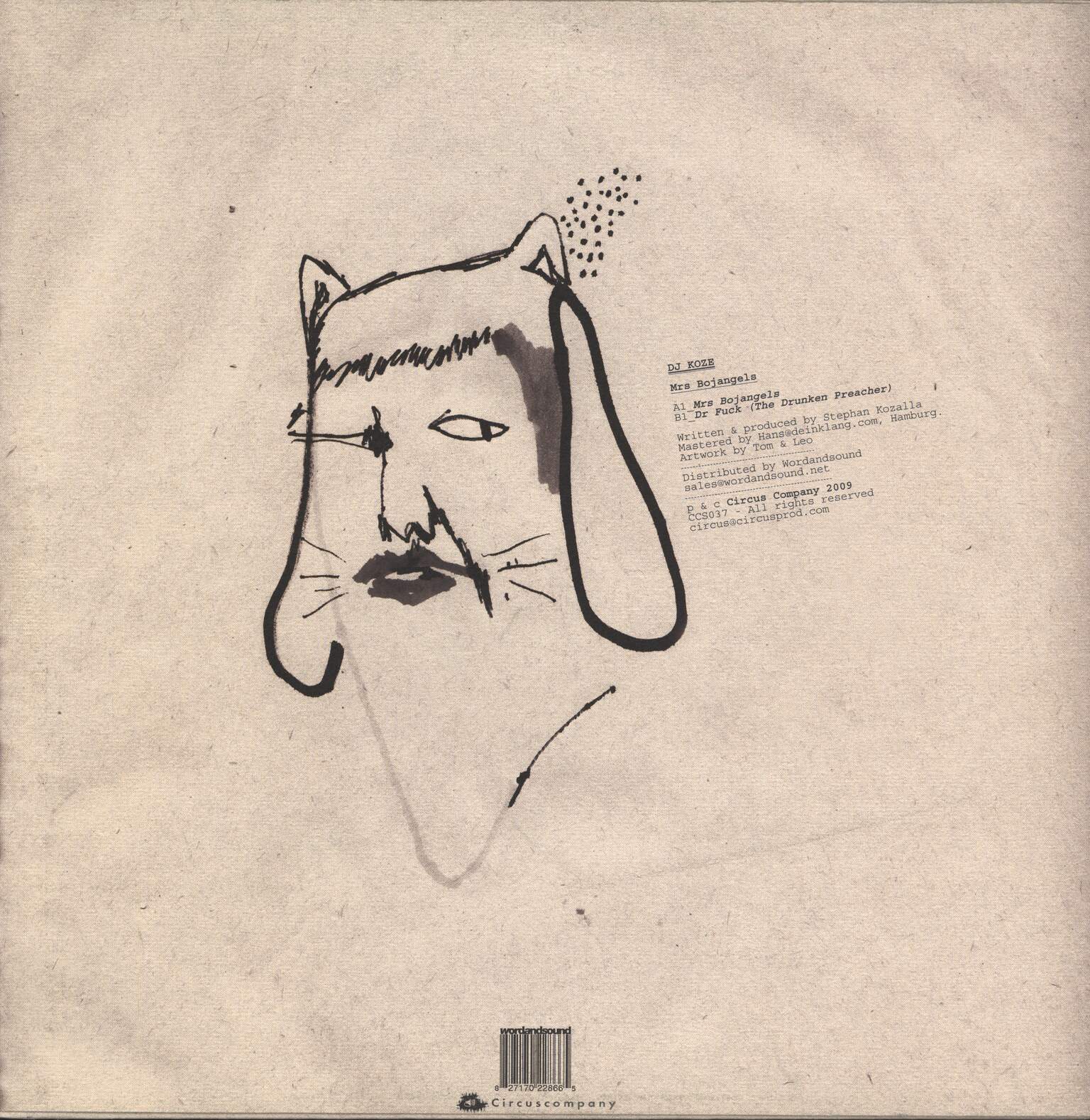 DJ Koze: Mrs. Bojangels, 12" Maxi Single (Vinyl)