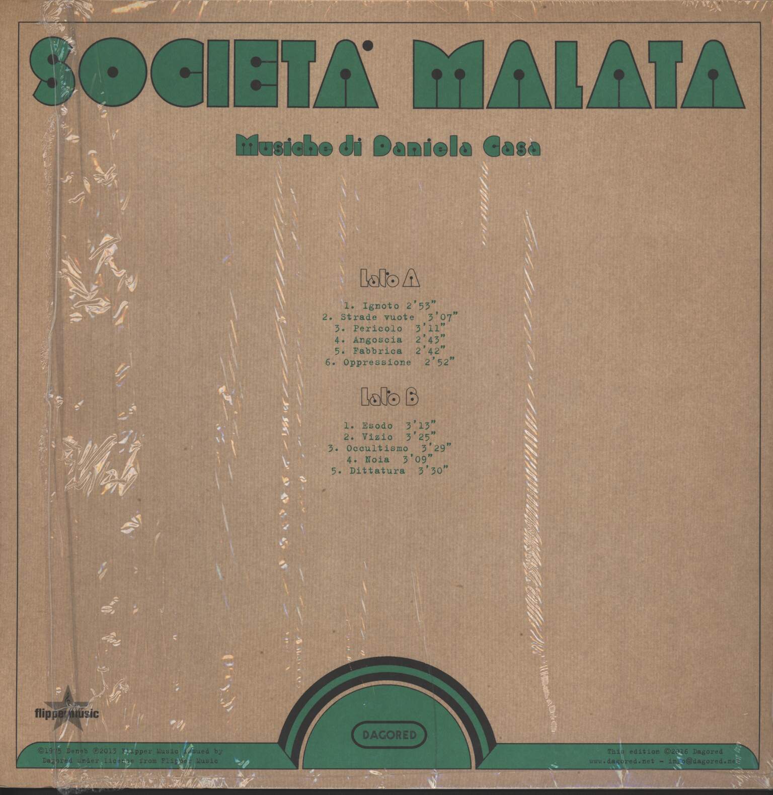 Daniela Casa: Società Malata, LP (Vinyl)