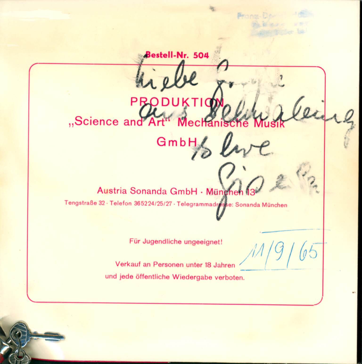 Gisela Jonas: Der Novak II. Folge / Die Gurke / Le Sentier D'Amour, 7" Single (Vinyl)