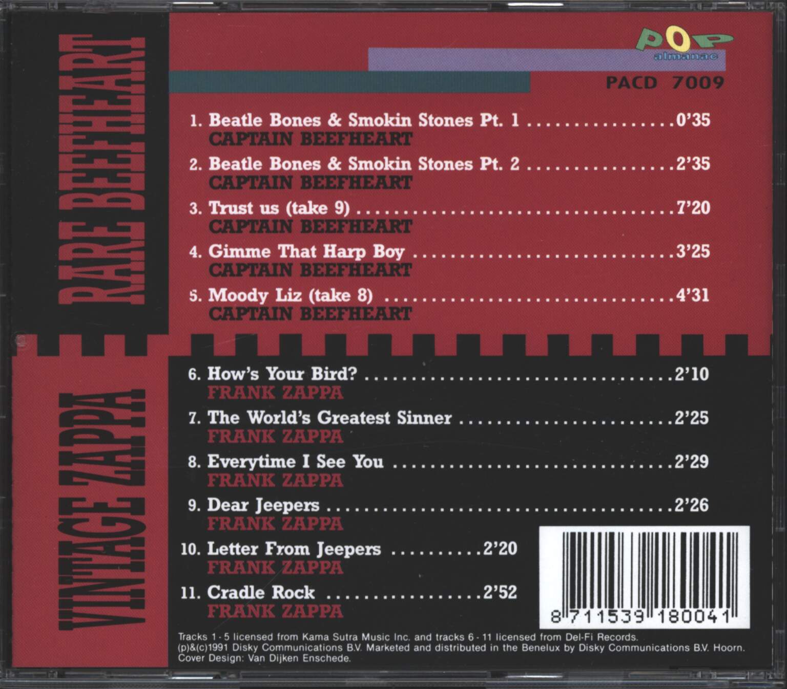 Captain Beefheart: Rare Beefheart / Vintage Zappa, CD