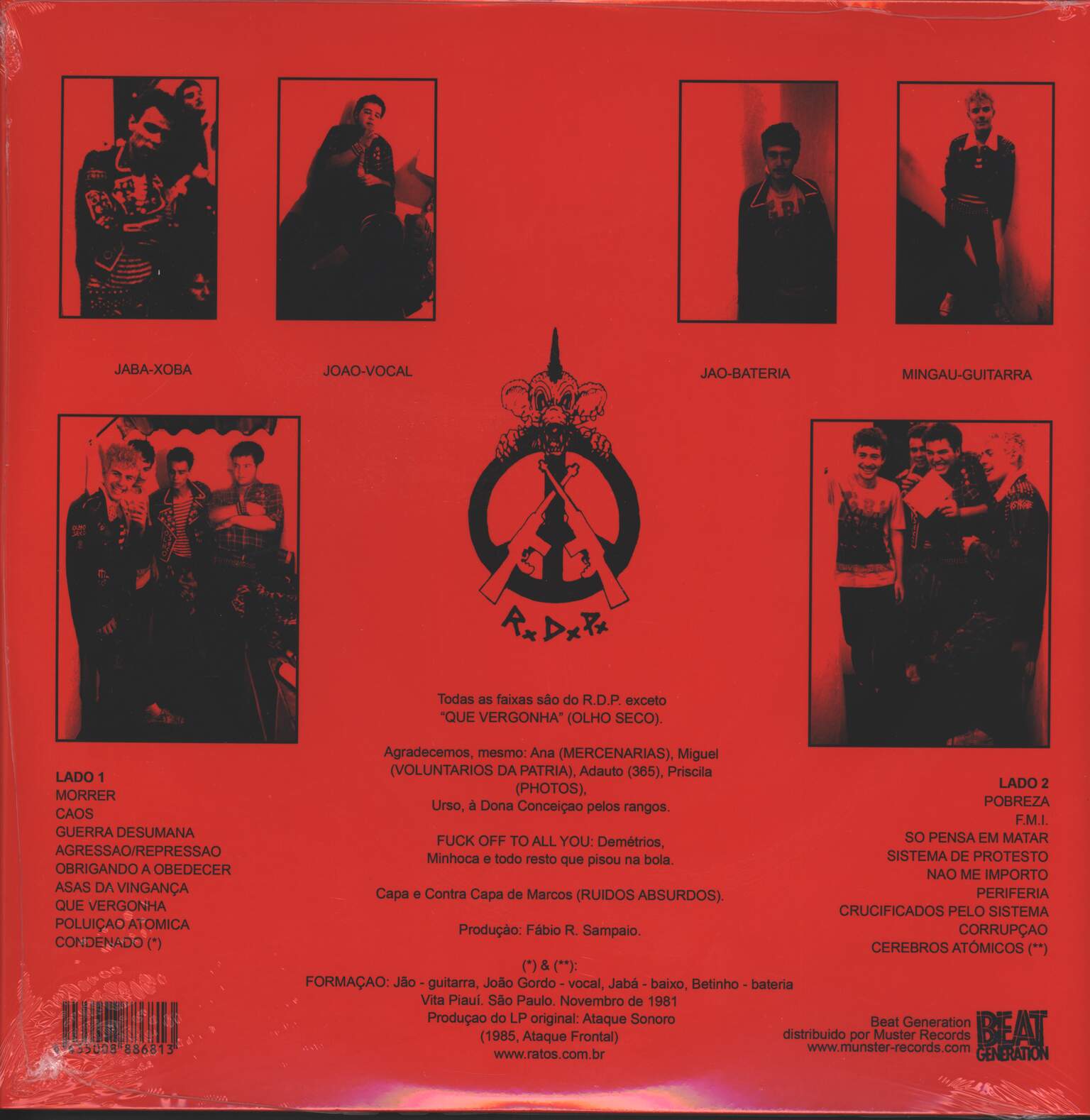Ratos De Porao: Crucificados Pelo Sistema, LP (Vinyl)