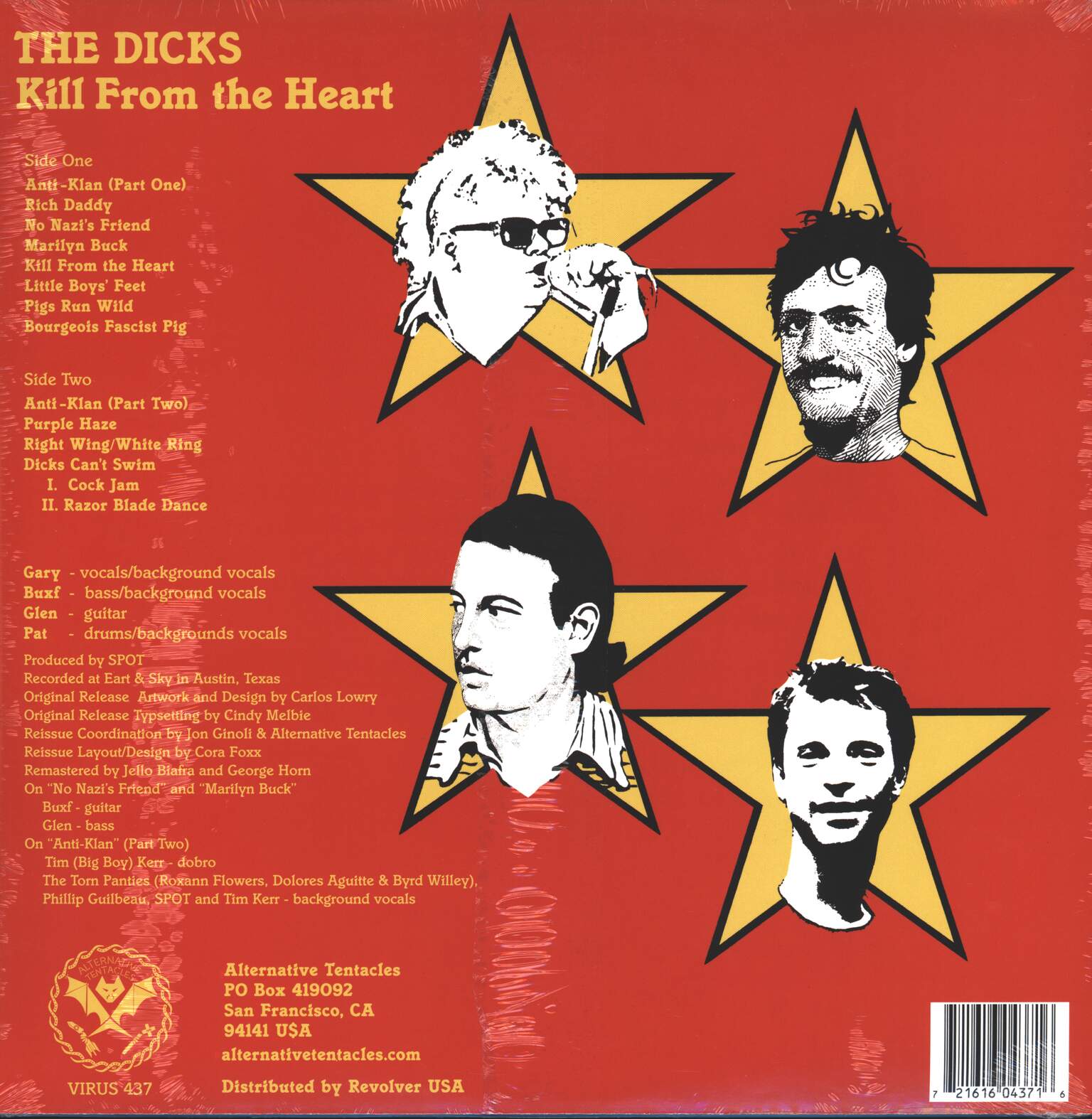Dicks: Kill From The Heart, LP (Vinyl)