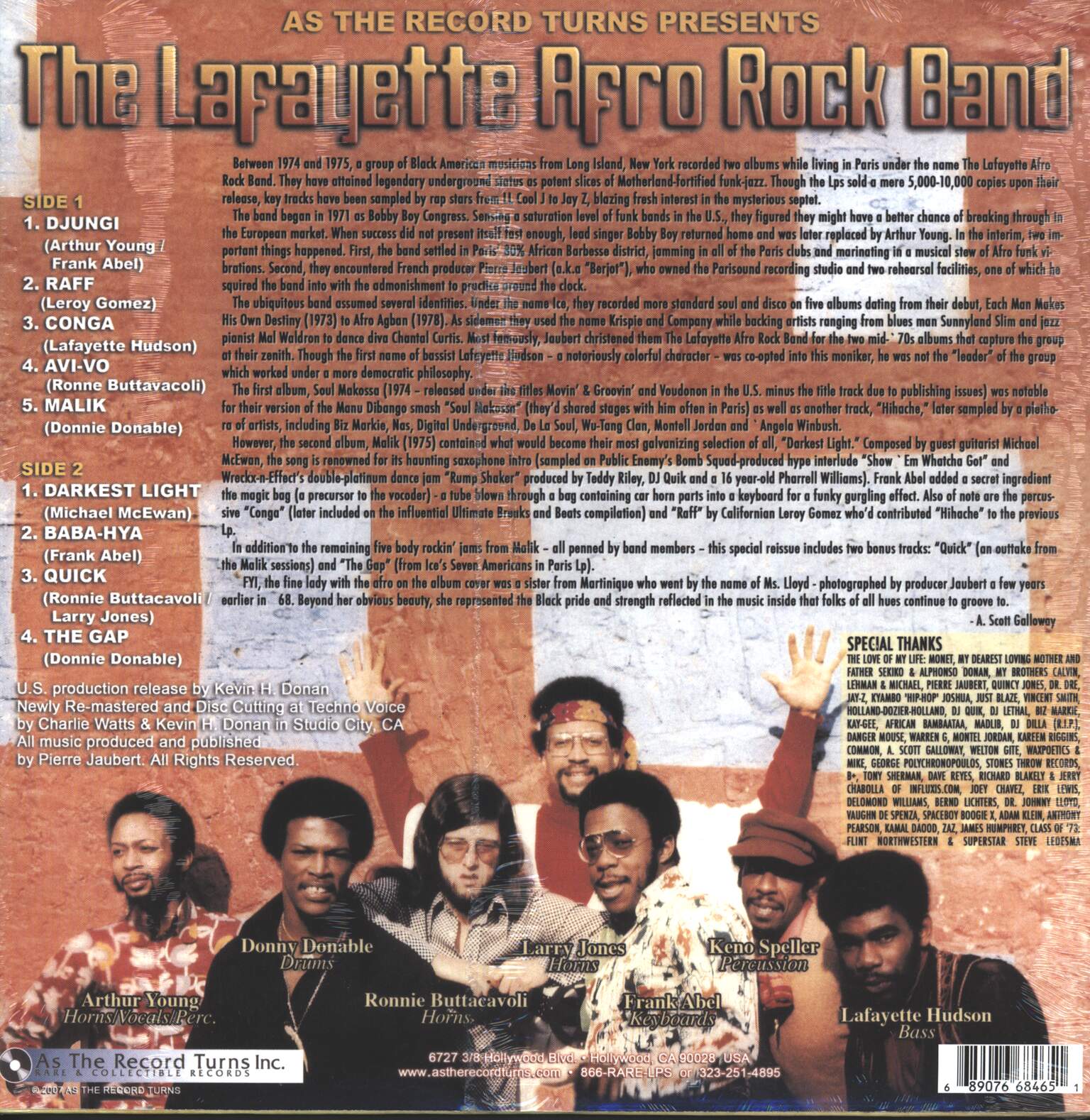 Lafayette Afro Rock Band: Malik, LP (Vinyl)