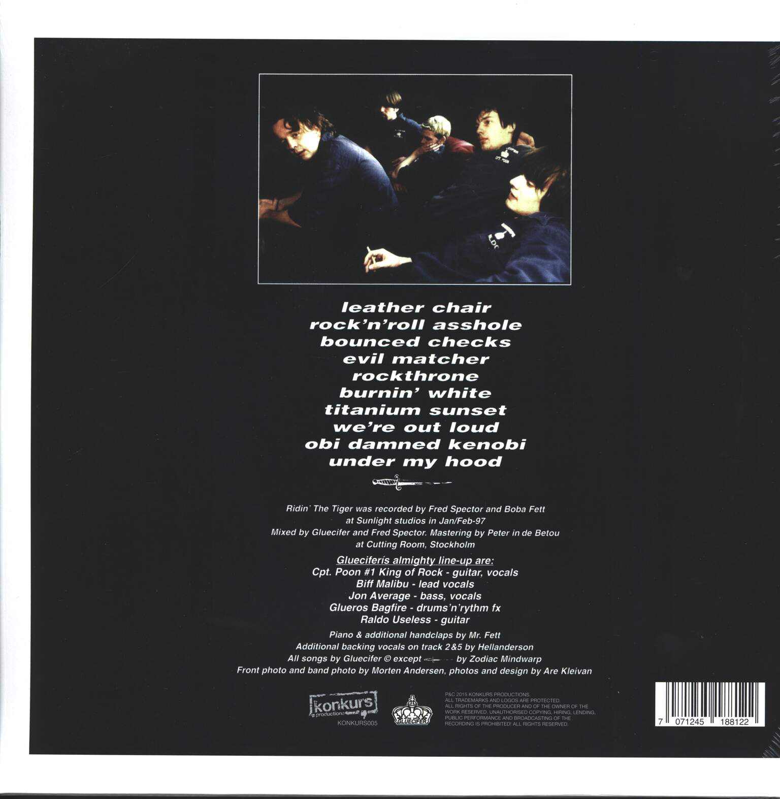 Gluecifer: Ridin' The Tiger, LP (Vinyl)