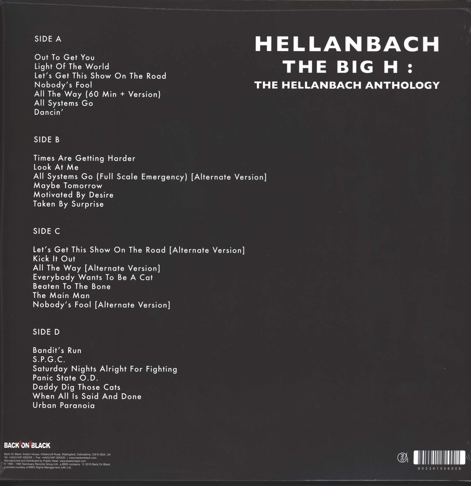 Hellanbach: The Big H: The Hellanbach Anthology, 2×LP (Vinyl)