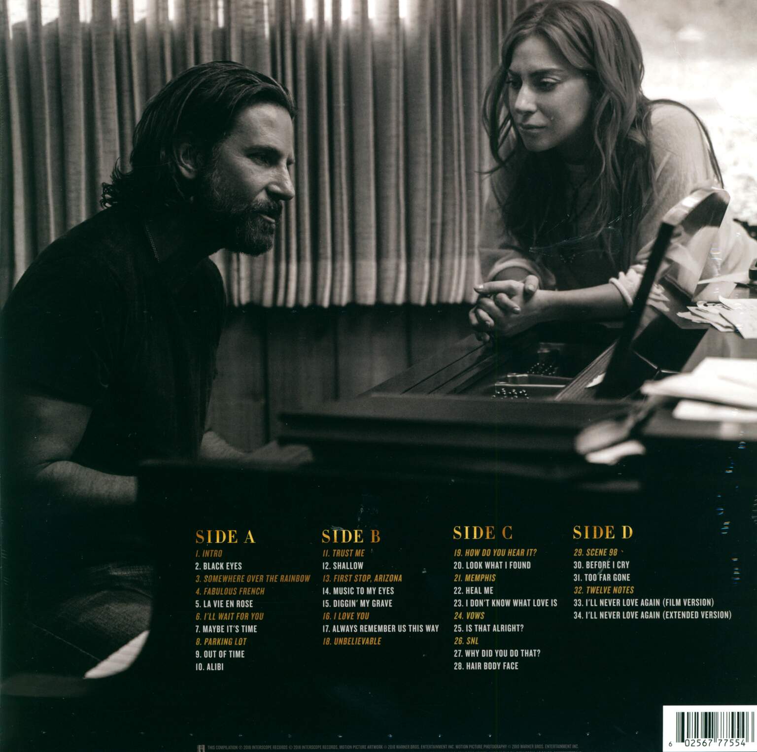 Lady Gaga: A Star Is Born Soundtrack, 2×LP (Vinyl)