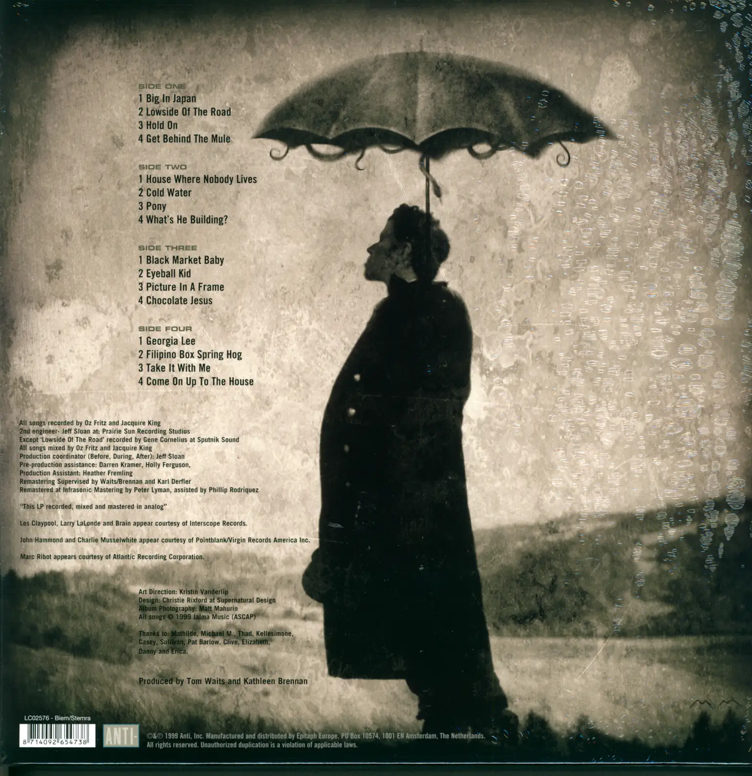 Tom Waits: Mule Variations, 2×LP (Vinyl)