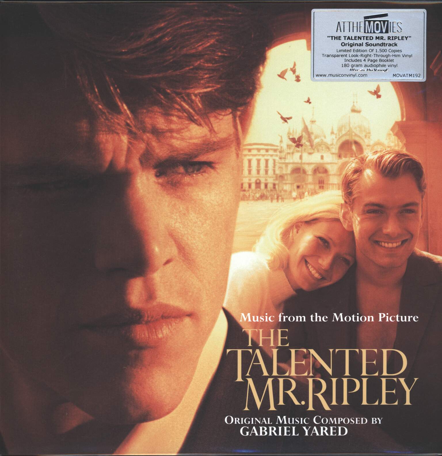 Gabriel Yared: The Talented Mr. Ripley (Music From The Motion Picture), 2×LP (Vinyl)