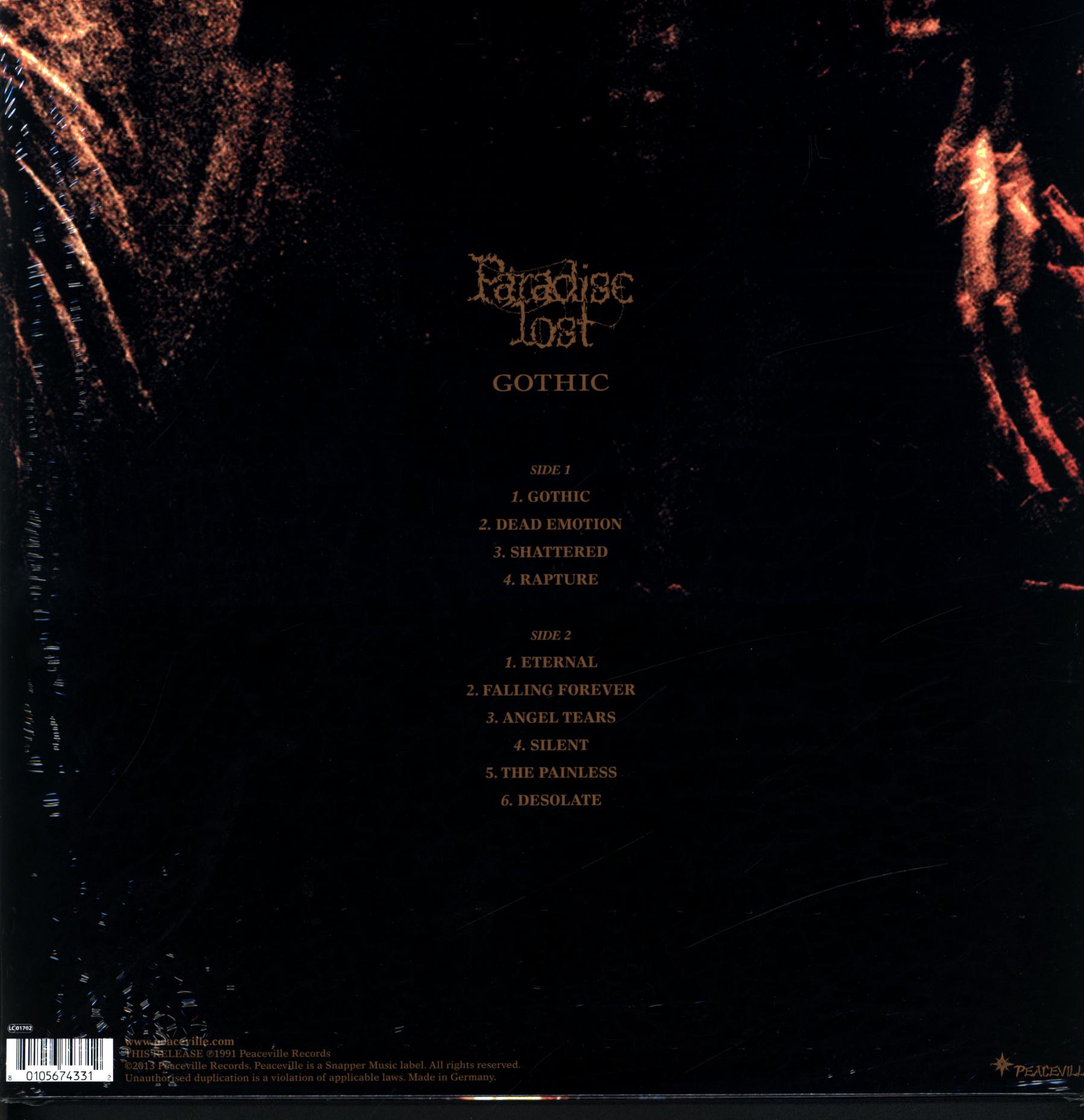 Paradise Lost: Gothic, LP (Vinyl)