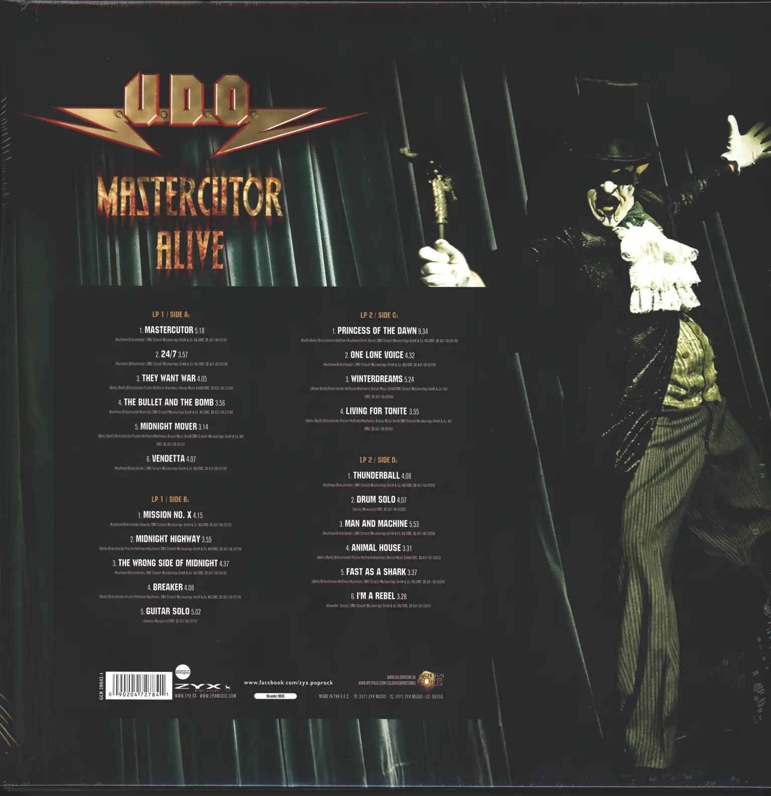U.D.O.: Mastercutor Alive, 2×LP (Vinyl)