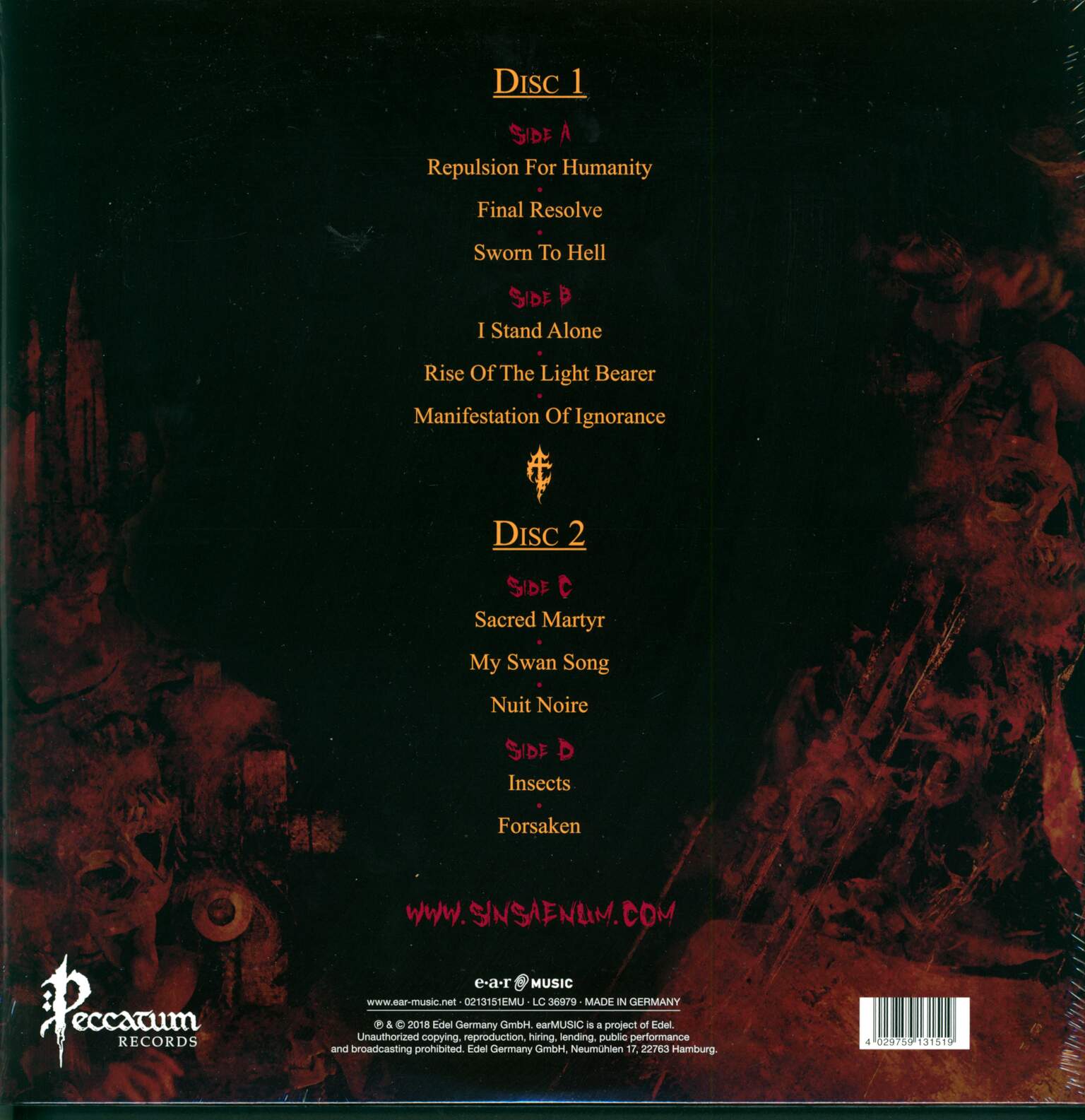 Sinsaenum: Repulsion For Humanity, 2×LP (Vinyl)