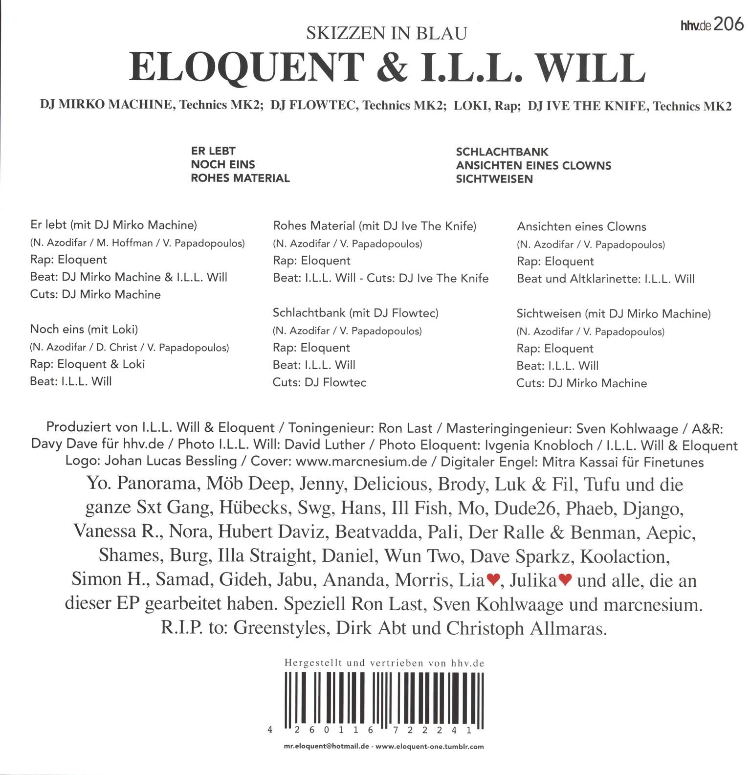 Eloquent: Skizzen In Blau, 12" Maxi Single (Vinyl)