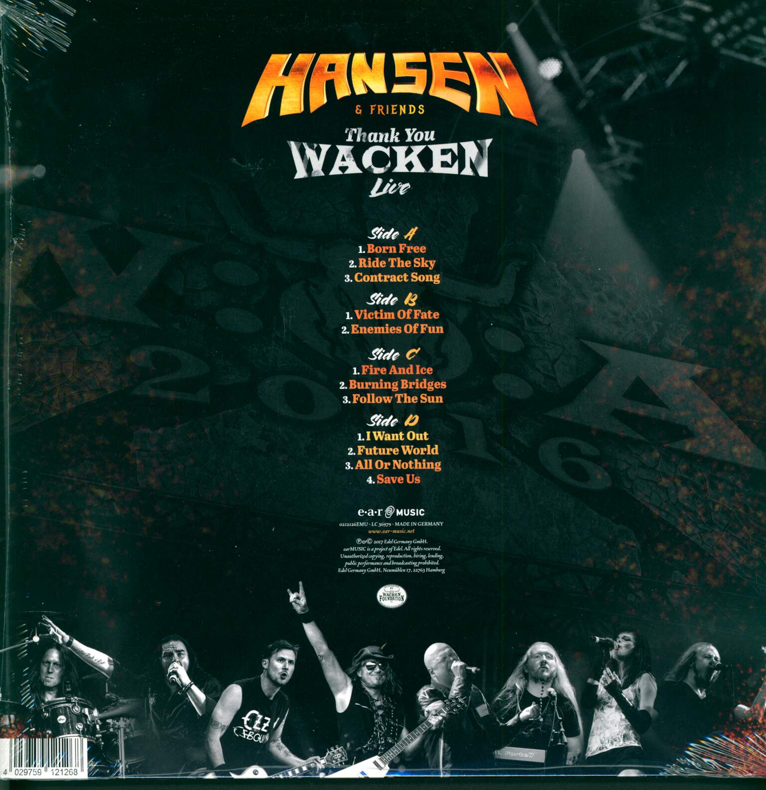Hansen & Friends: Thank You Wacken Live, 2×LP (Vinyl)