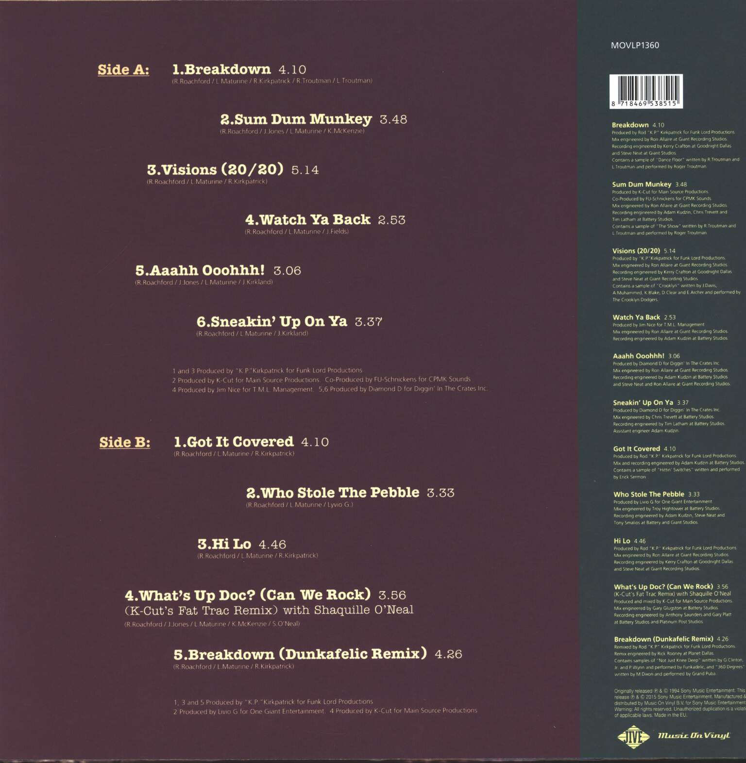 Fu-Schnickens: Nervous Breakdown, LP (Vinyl)