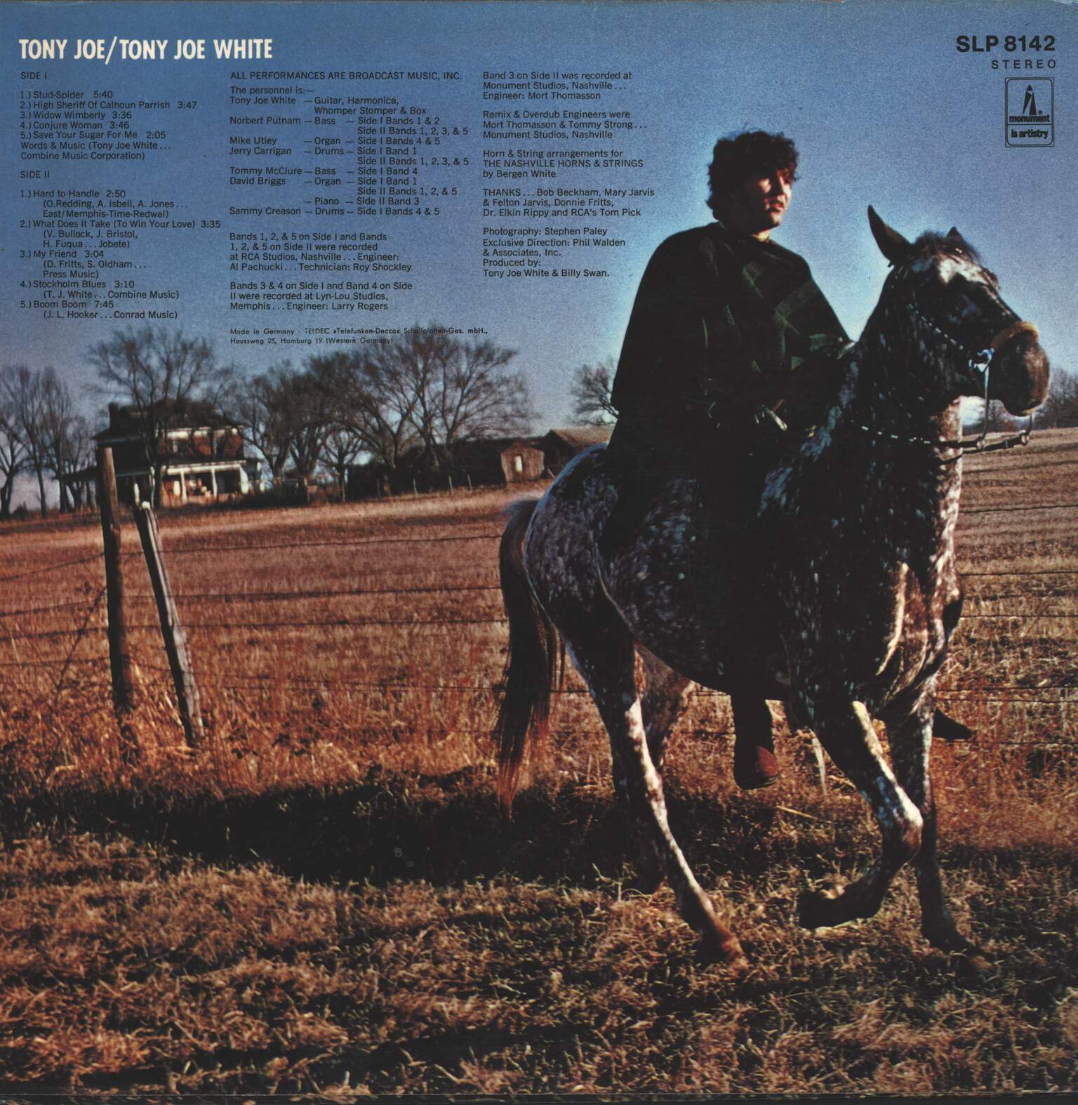 Tony Joe White: Tony Joe, LP (Vinyl)