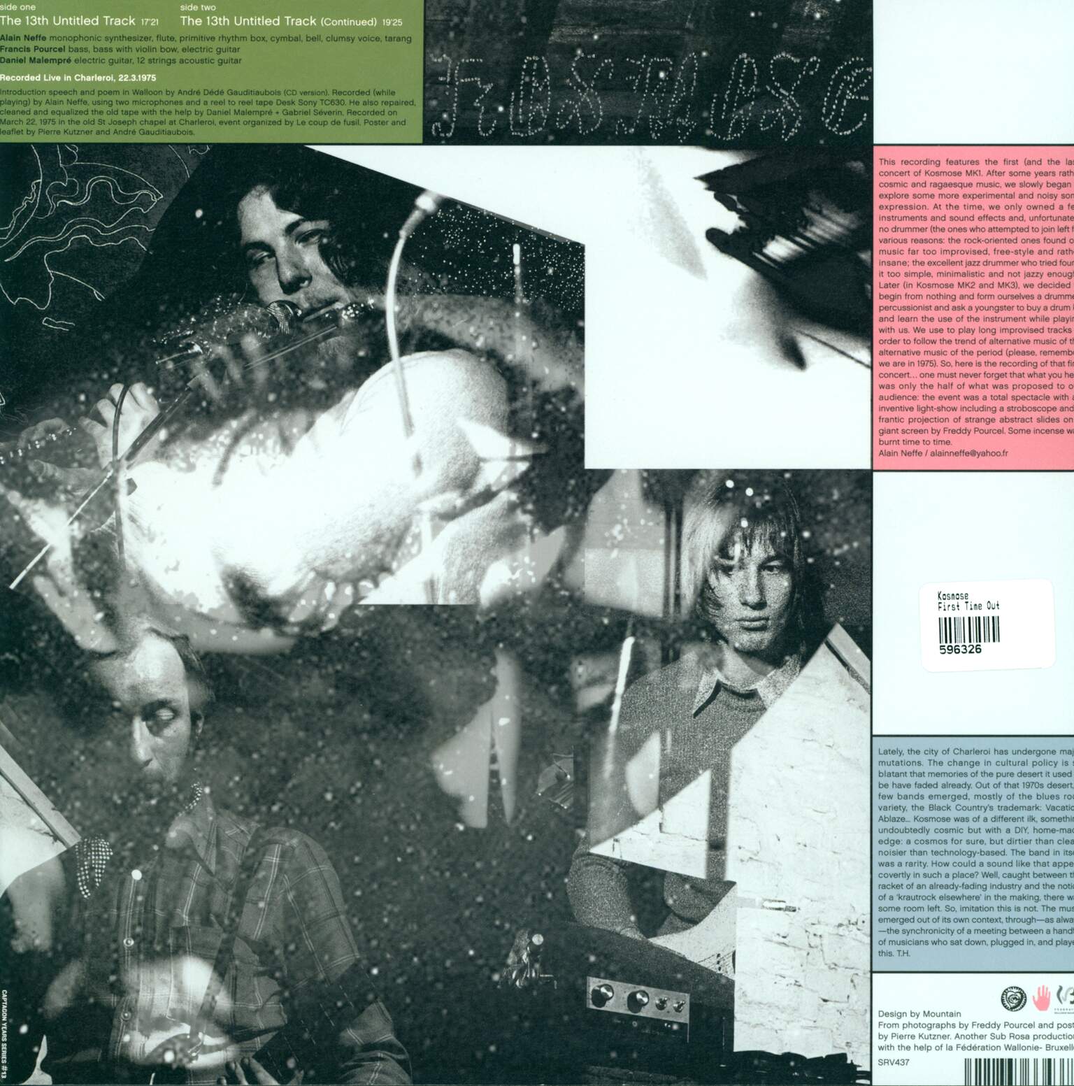 Kosmose: First Time Out (Charleroi 1975), LP (Vinyl)