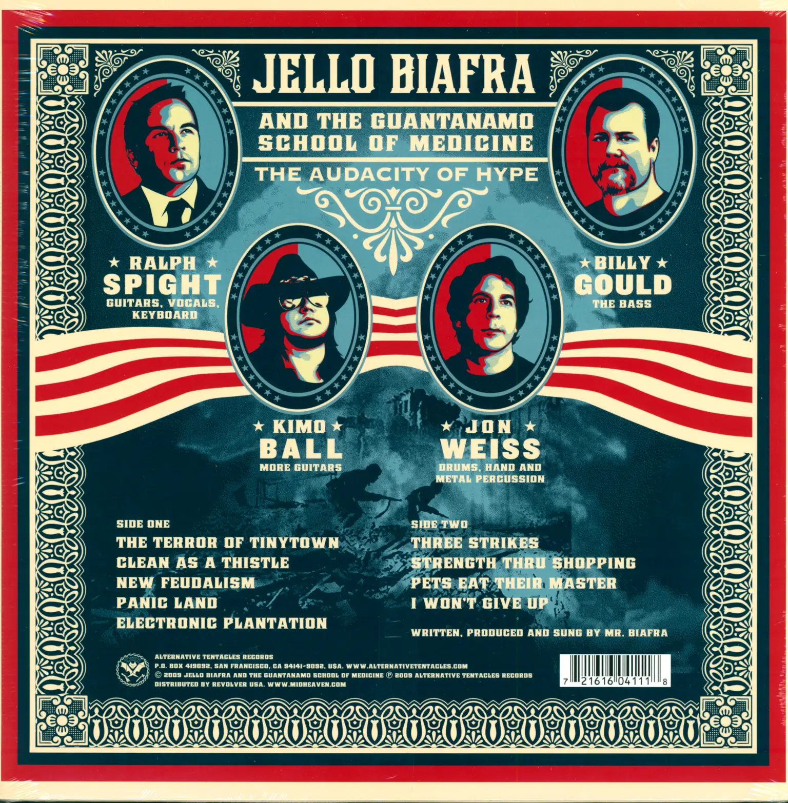 Jello Biafra And The Guantanamo School Of Medicine: The Audacity Of Hype, LP (Vinyl)