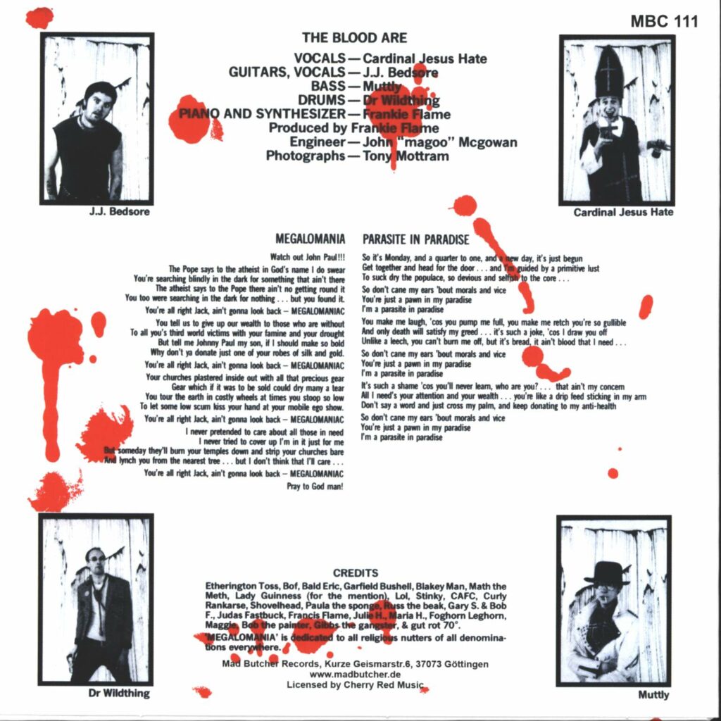 The Blood: Megalomania, 7" Single (Vinyl)
