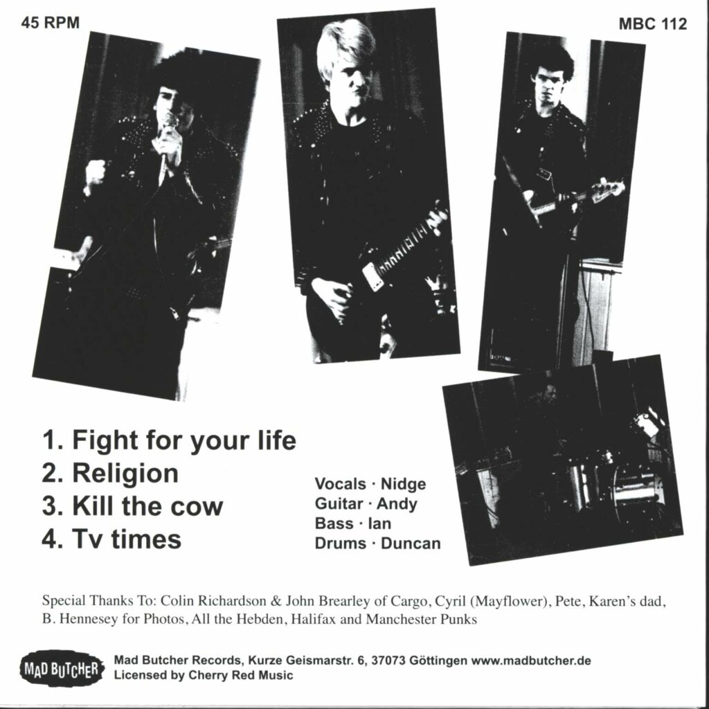 The Crash: Fight For Your Life, 7" Single (Vinyl)