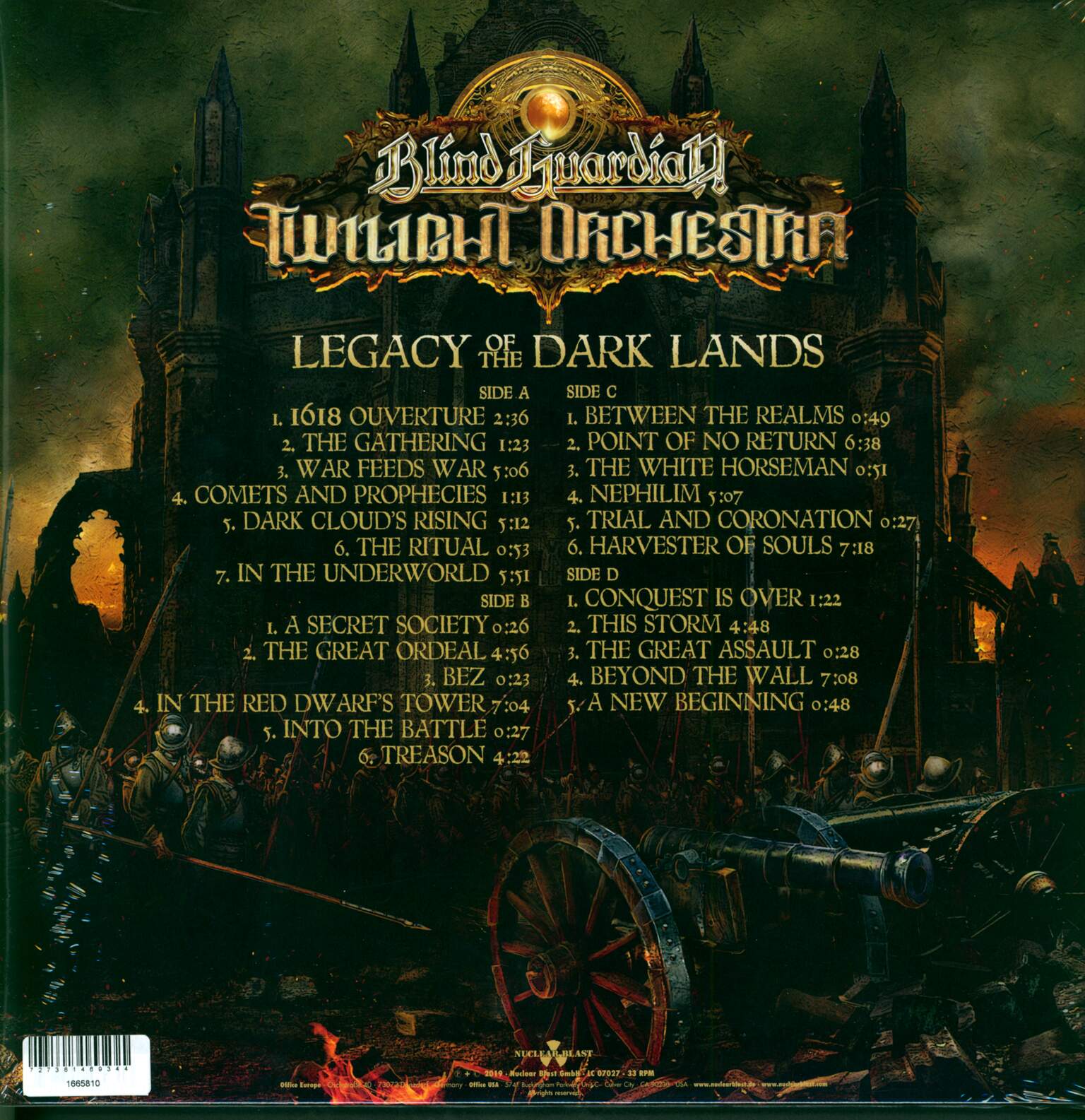 Blind Guardian Twilight Orchestra: Legacy Of The Dark Lands, 2×LP (Vinyl)