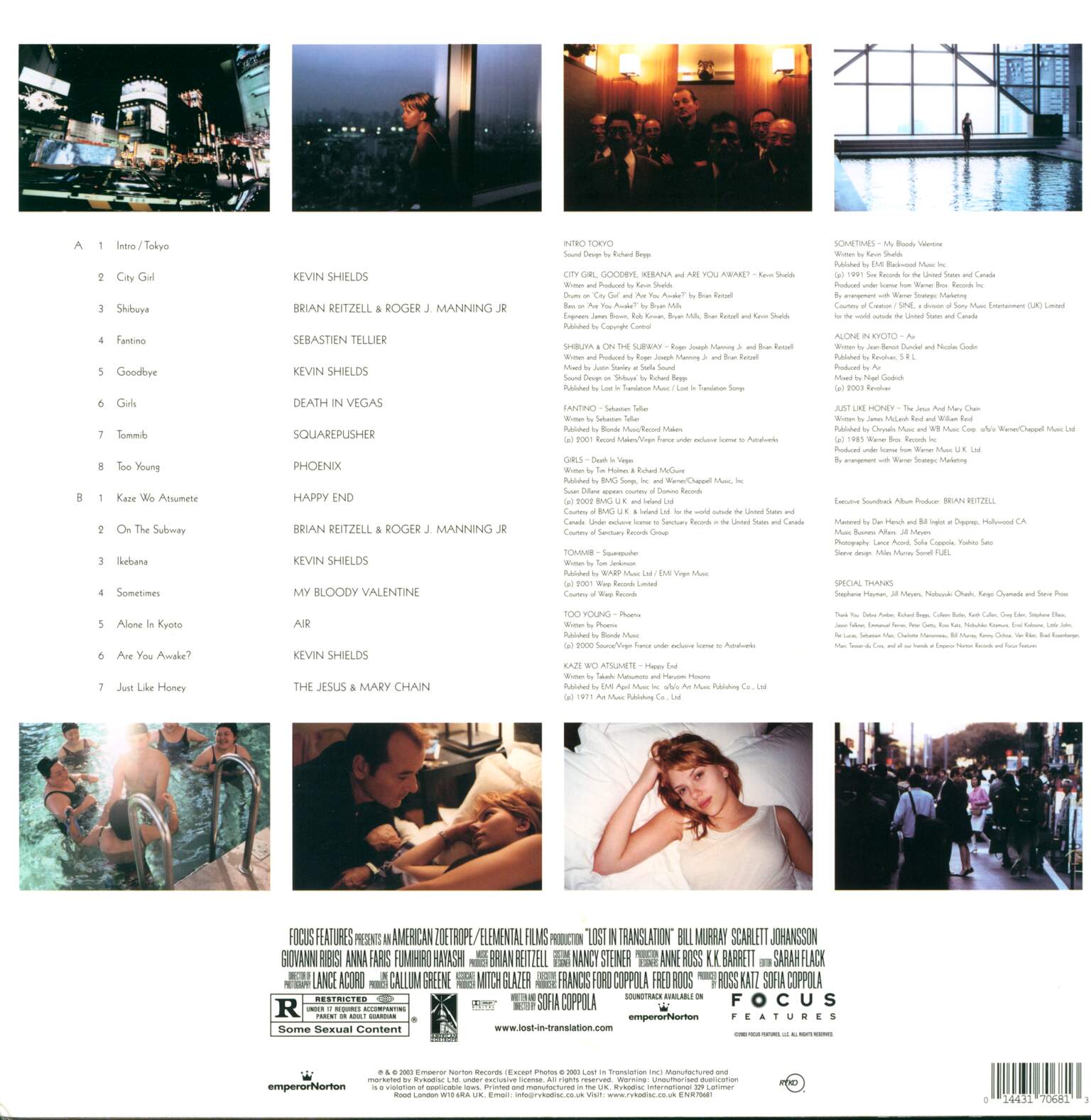 Various: Lost In Translation (Music From The Motion Picture Soundtrack), LP (Vinyl)