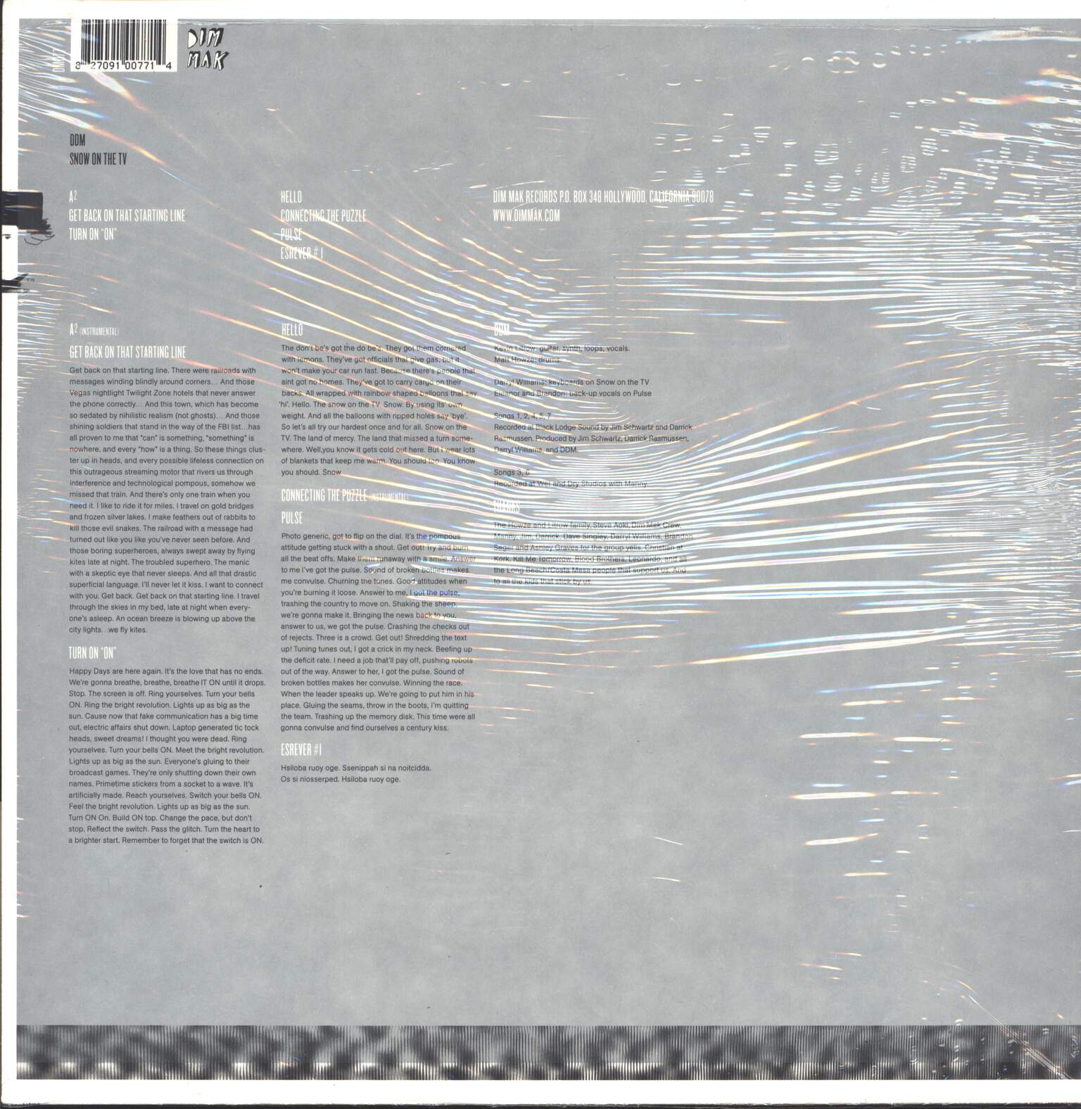 Dance Disaster Movement: Snow On The Tv, 12" Maxi Single (Vinyl)