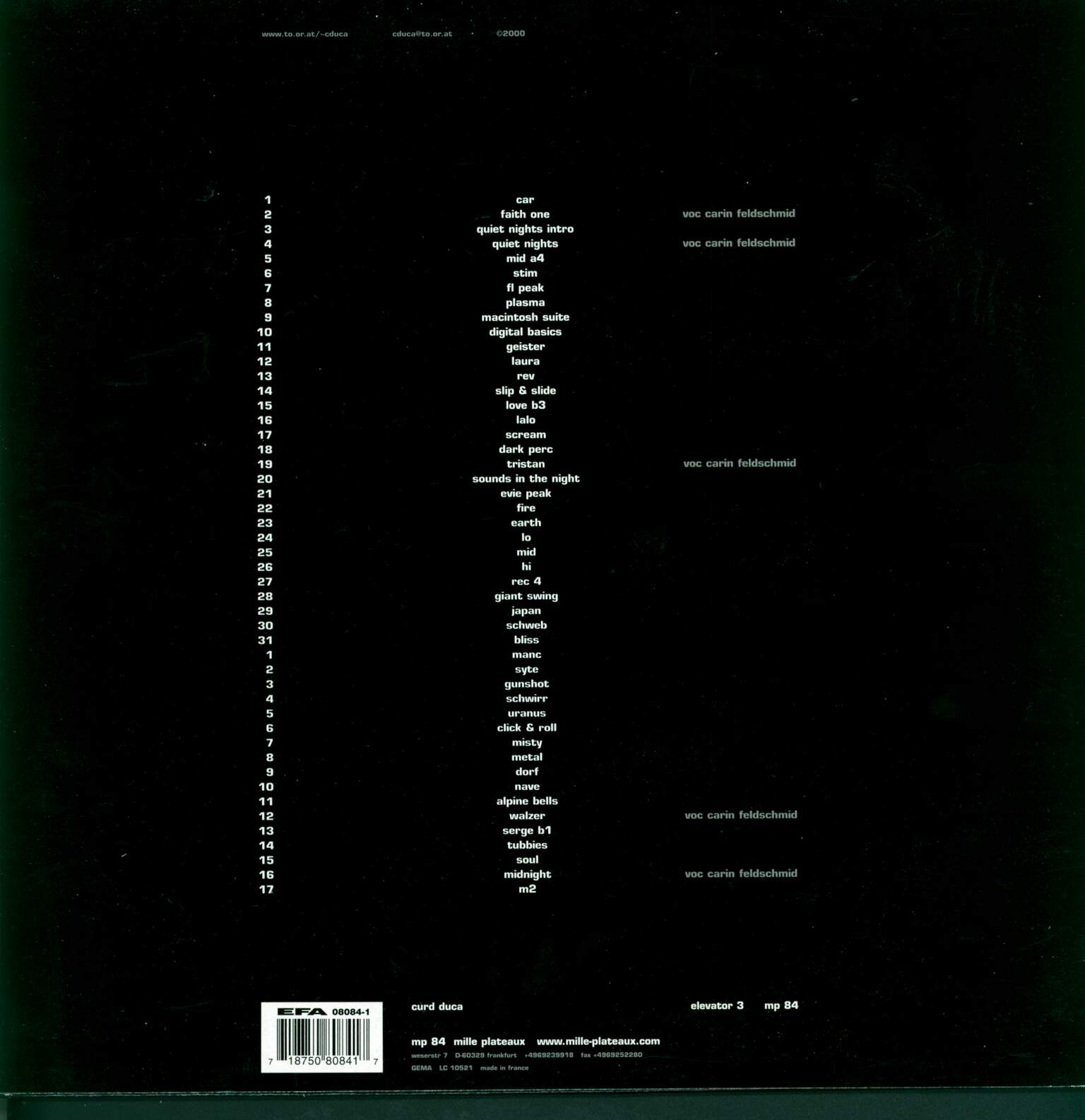 Curd Duca: Elevator 3, LP (Vinyl)